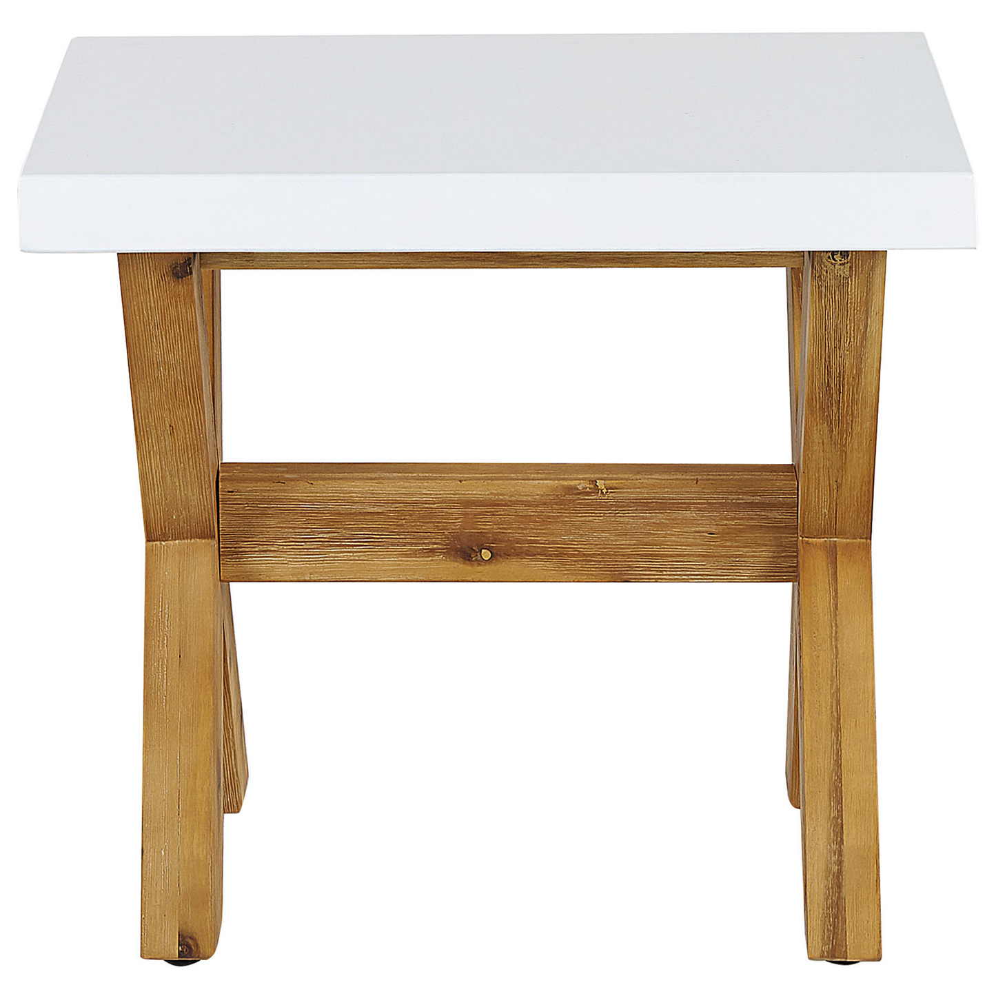 Garten-Hocker OLBIA Beton Weiss