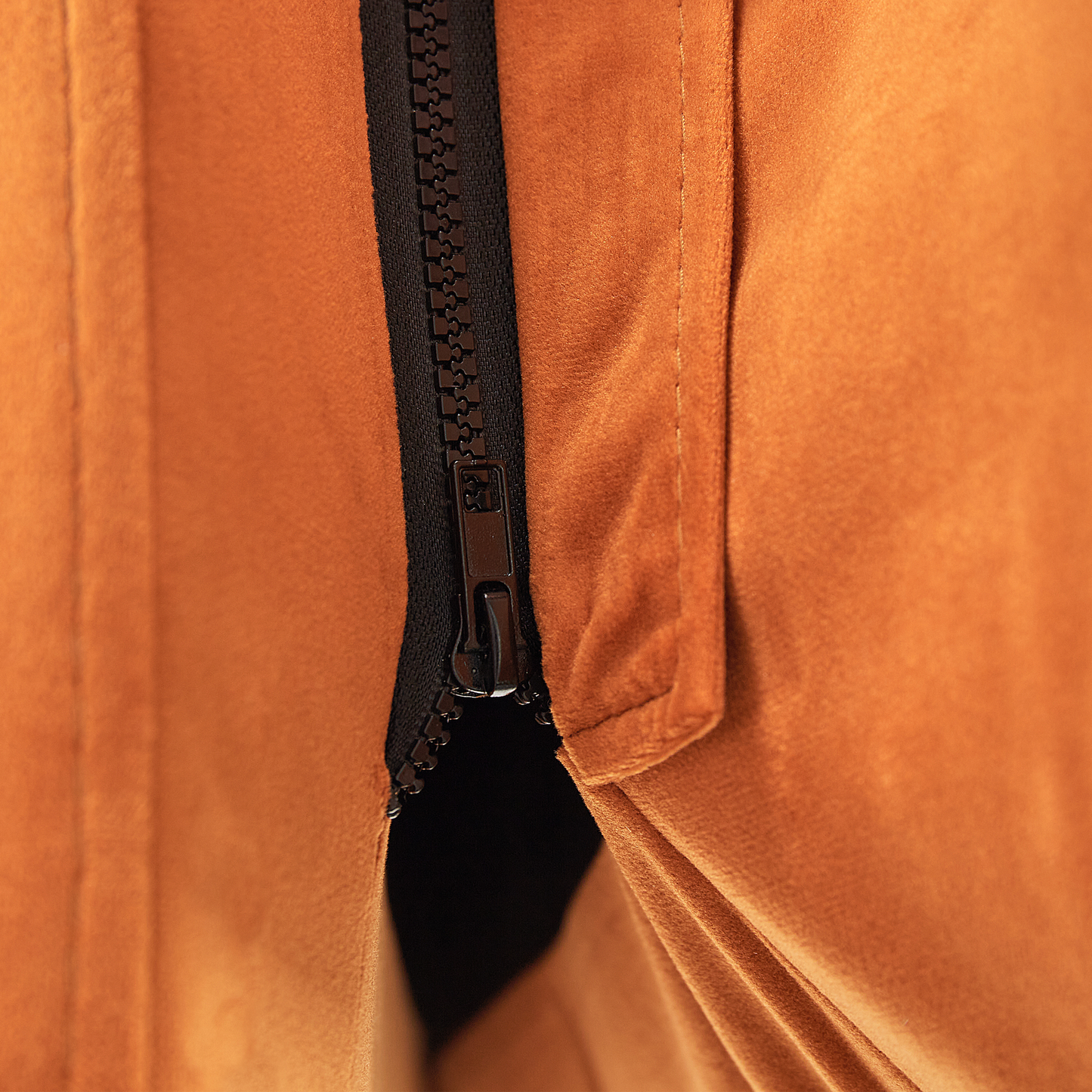 Bett mit Lattenrost Samtstoff MELLE 160 x 200 cm Orange