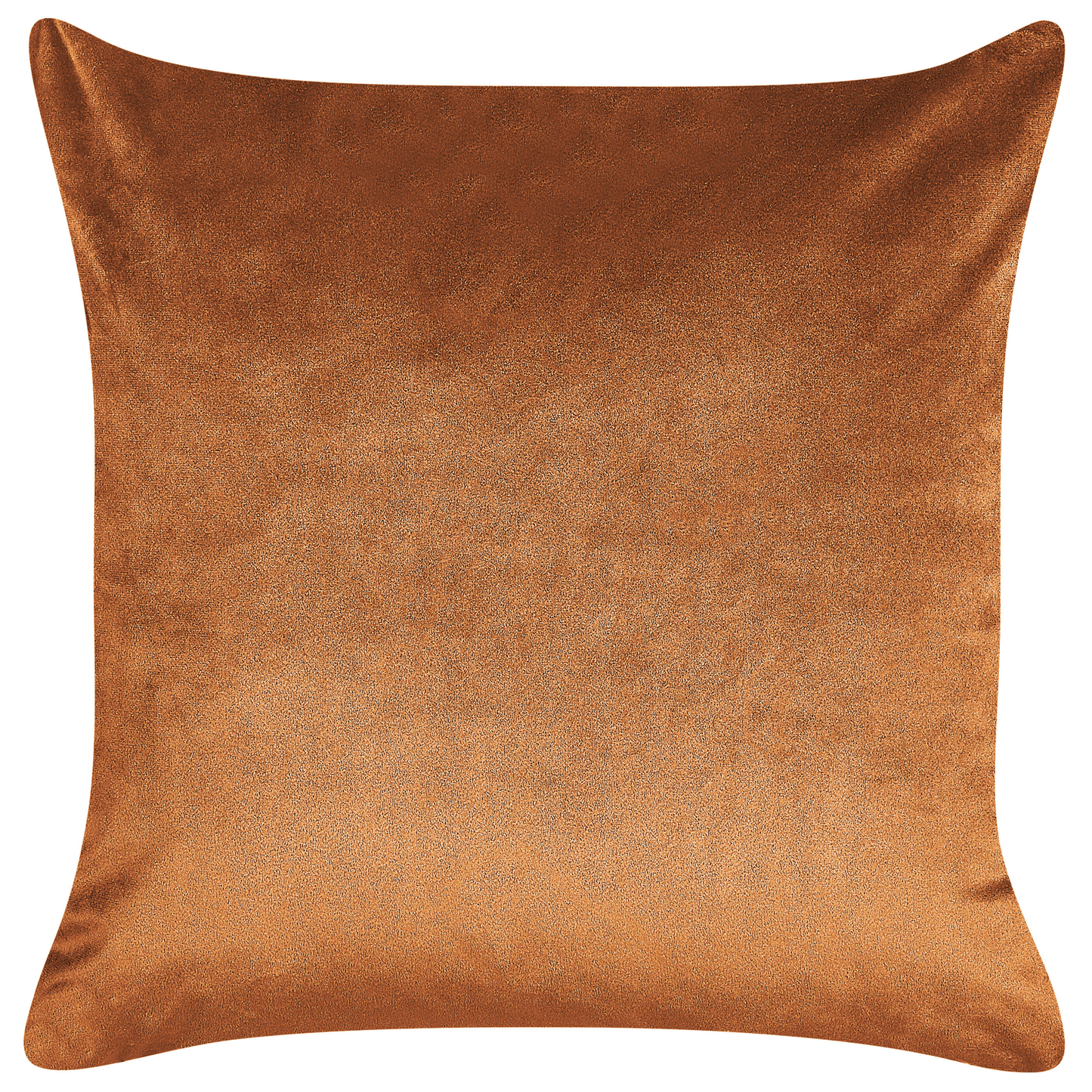 Dekokissen 2er Set SUNFLOWER Samtstoff 45 x 45 cm Orange Pflanzenmuster