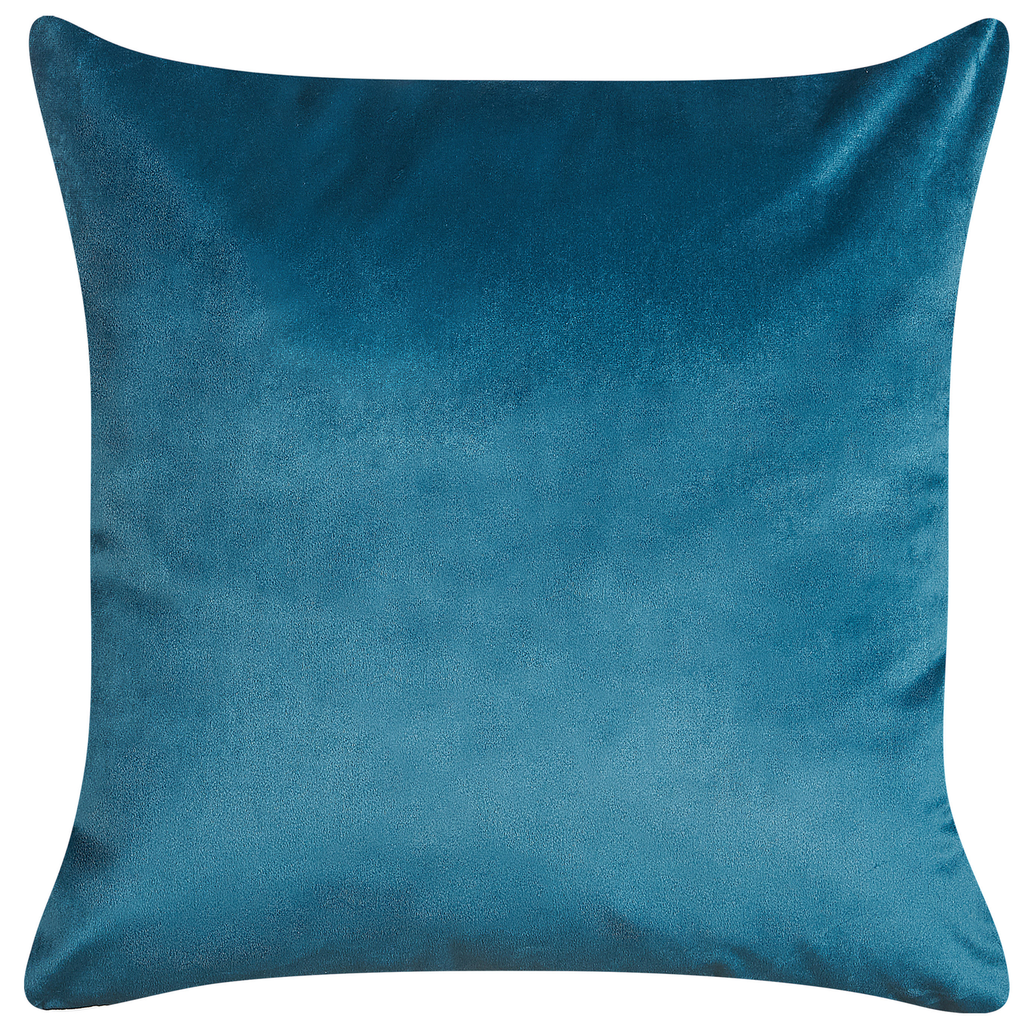 Dekokissen 2er Set DELICIOSA Samtstoff 45 x 45 cm Blau Pflanzenmuster