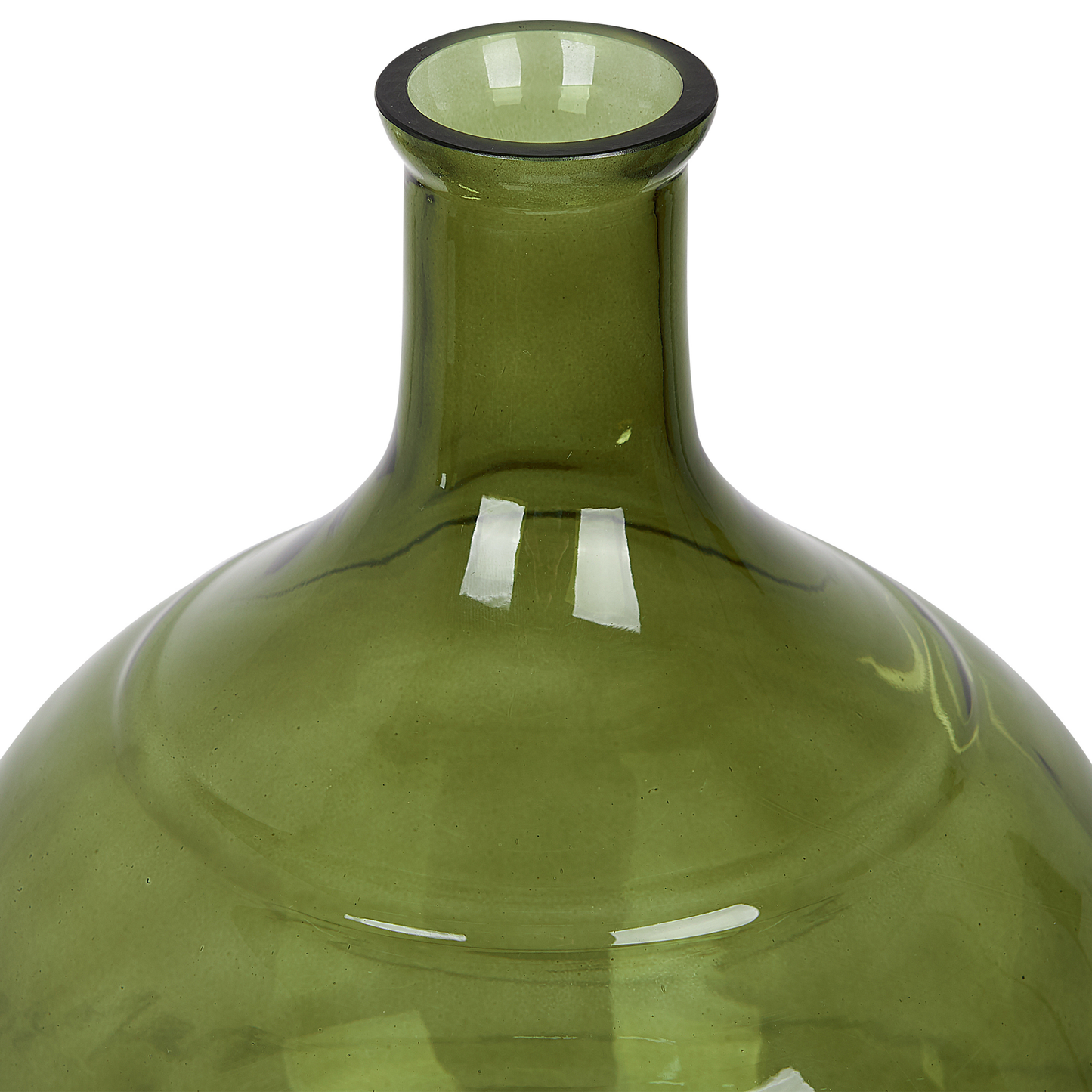 Blumenvase ACHAAR Glas 34 cm Olivgrün