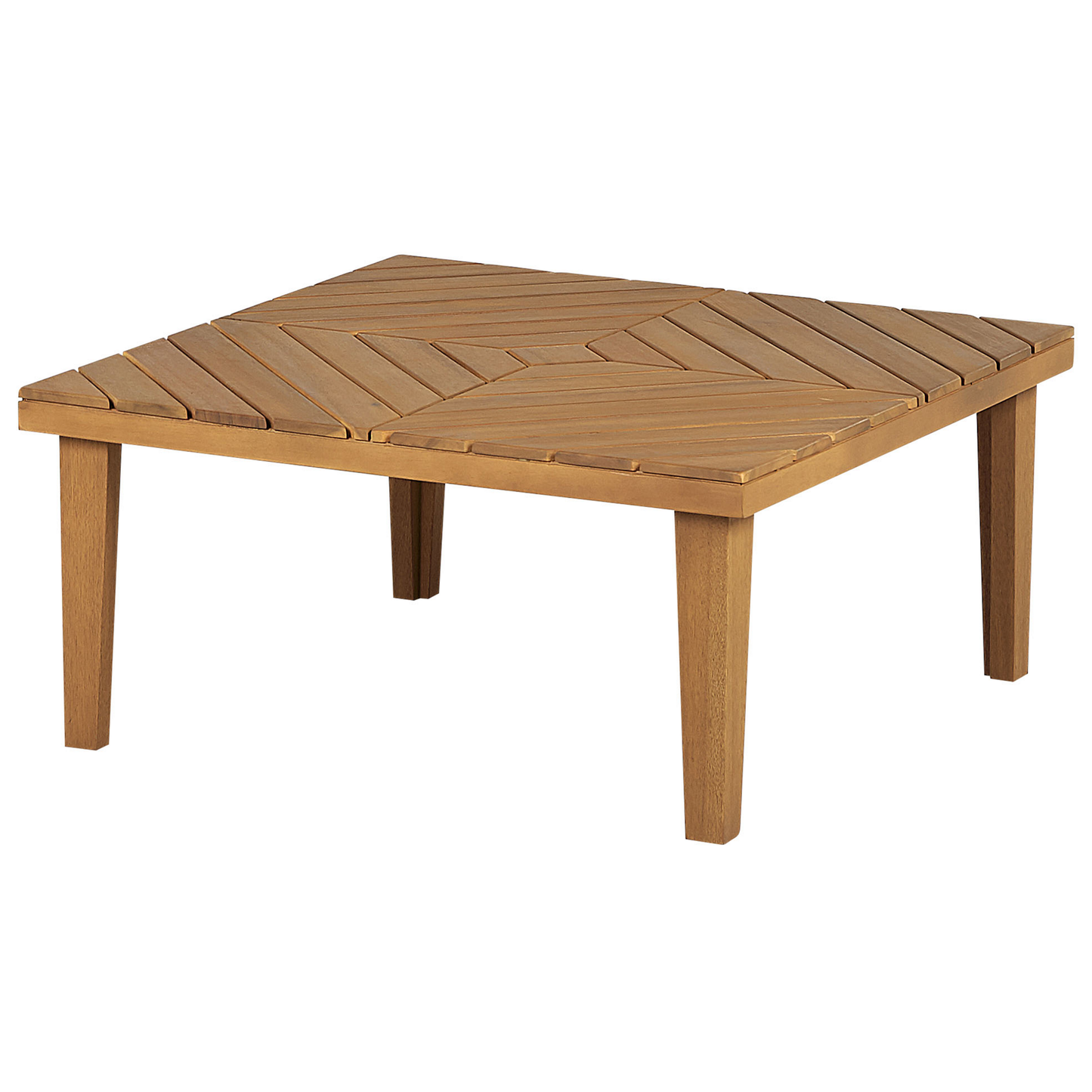 Lounge Set mit Tisch 5-Sitzer BARATTI Akazienholz Braun