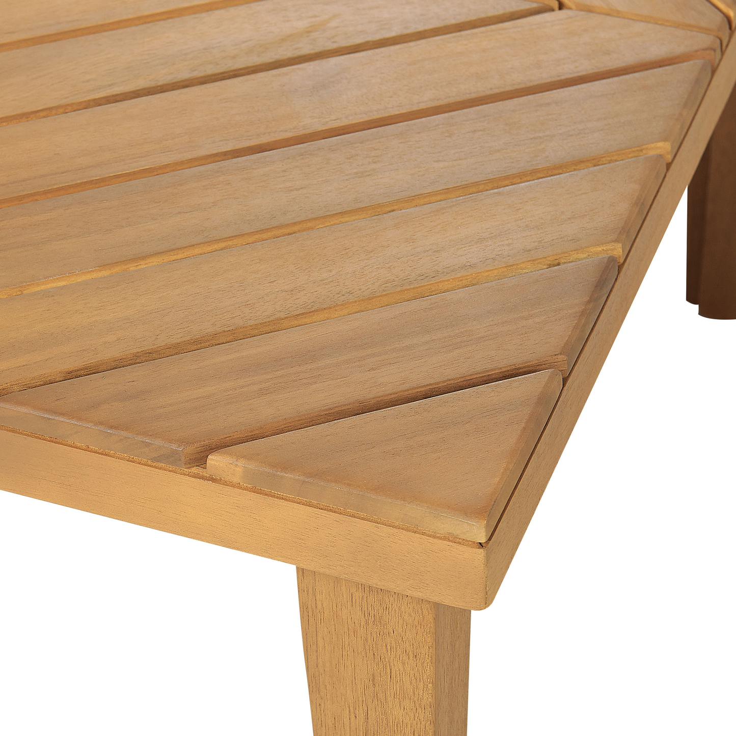Lounge Set mit Tisch 5-Sitzer BARATTI Akazienholz Braun