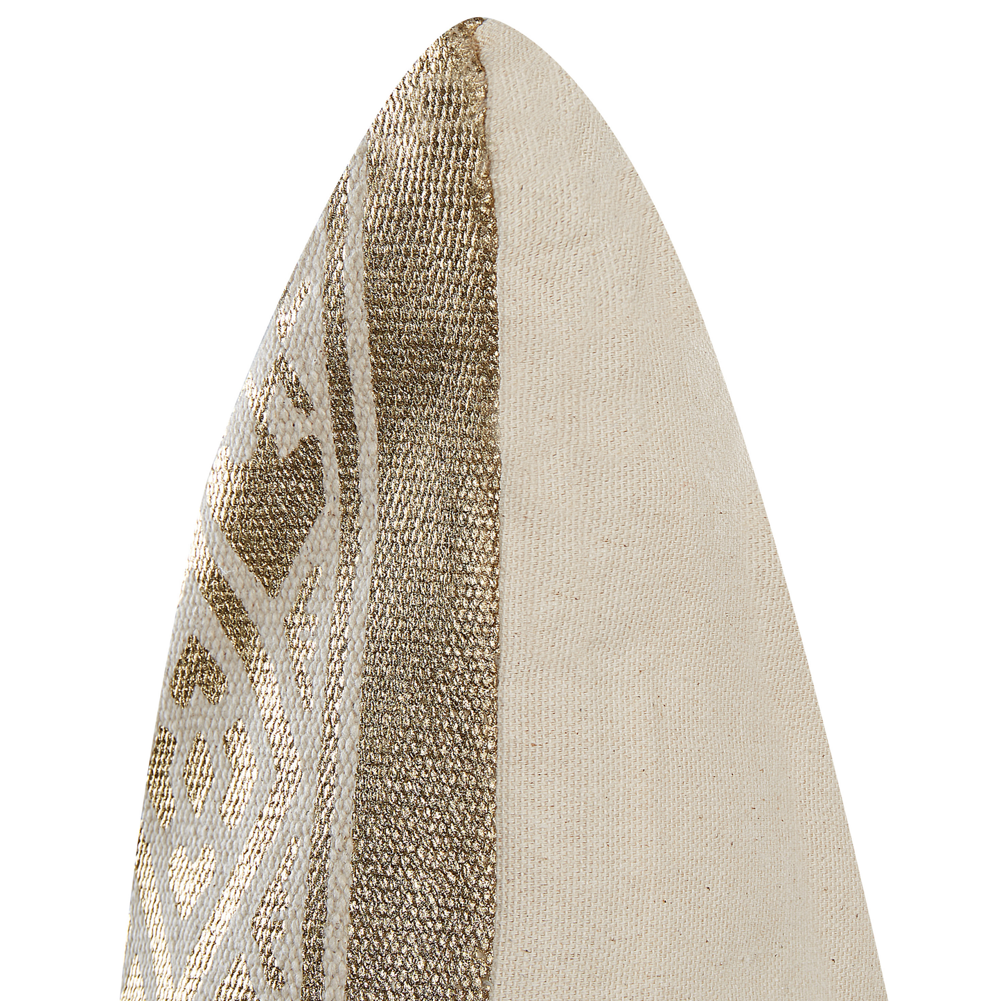 Dekokissen 2er Set OUJDA Baumwolle 50 x 50 cm Gold Geometrisches Muster