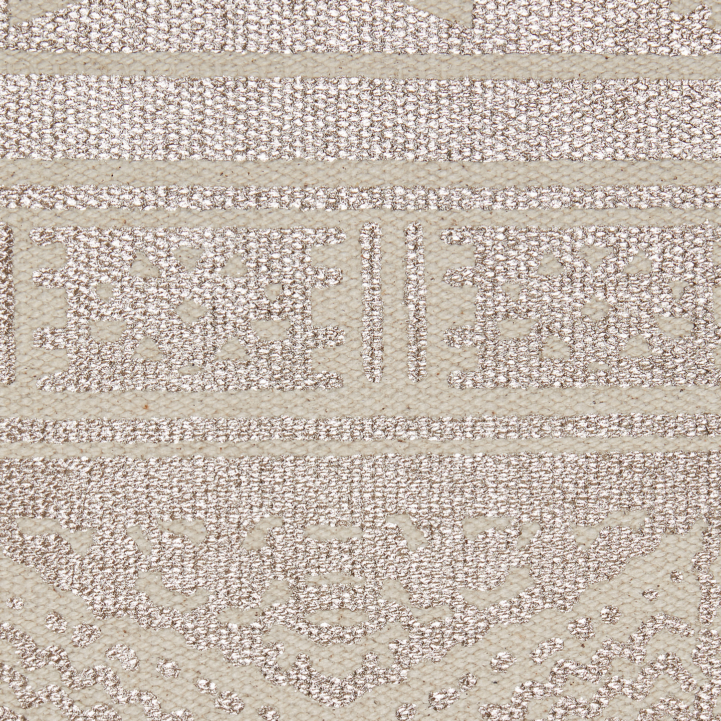 Dekokissen 2er Set OUJDA Baumwolle 50 x 50 cm Roségold Geometrisches Muster