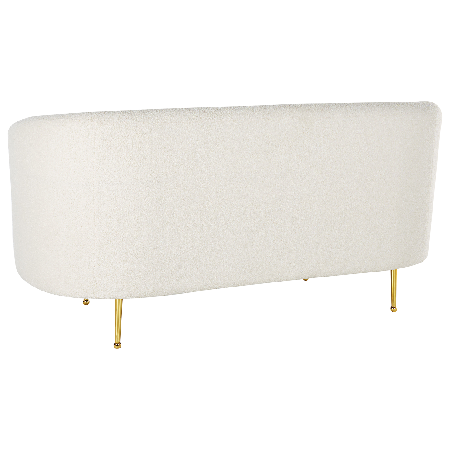 2-Sitzer Sofa Bouclé weiss LOEN