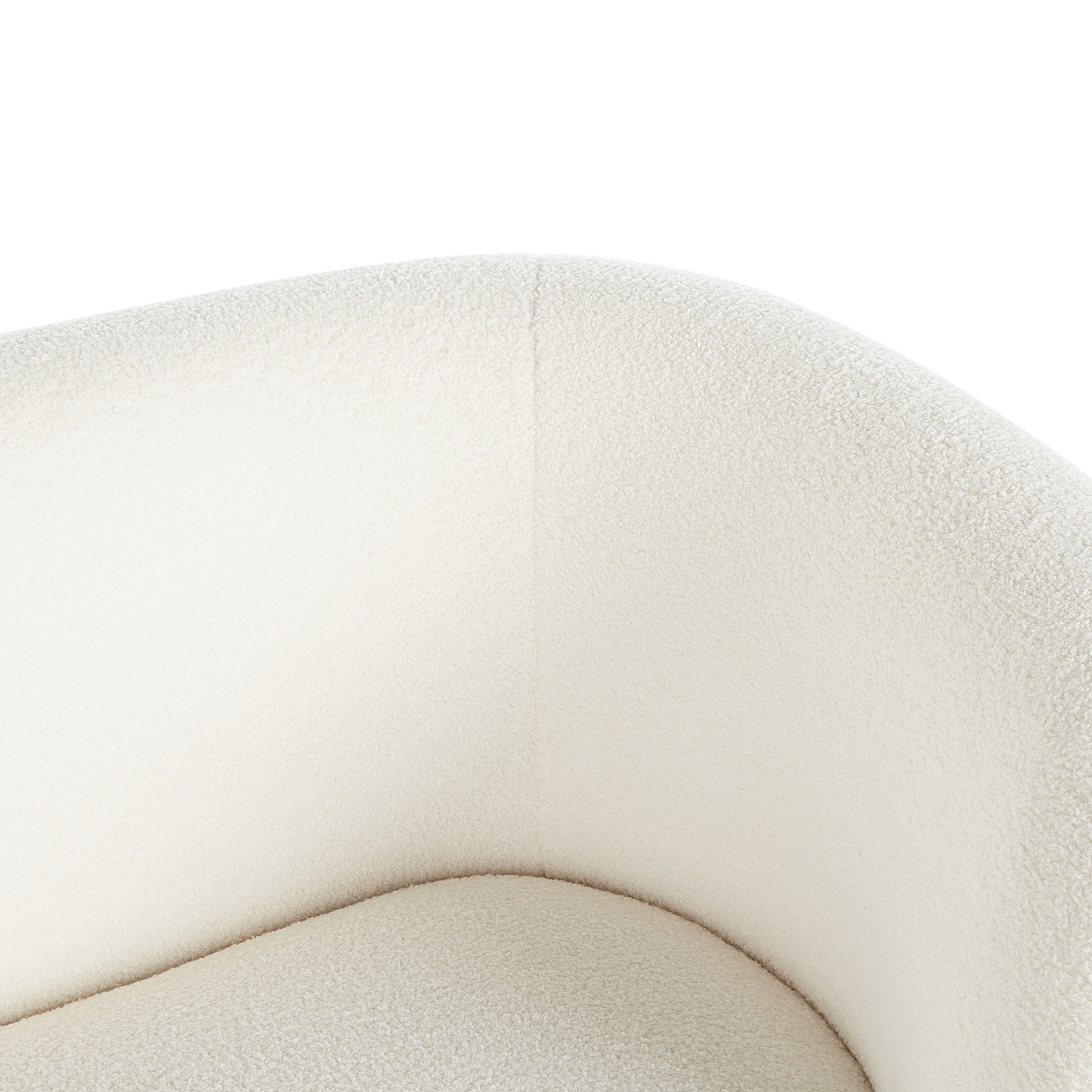 2-Sitzer Sofa Bouclé weiss LOEN