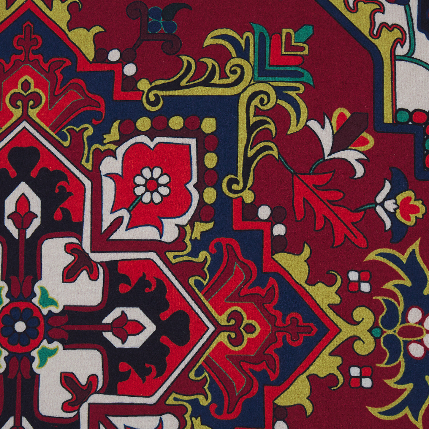 Teppich rot 70 x 200 cm orientalisches Muster Kurzflor COLACHEL