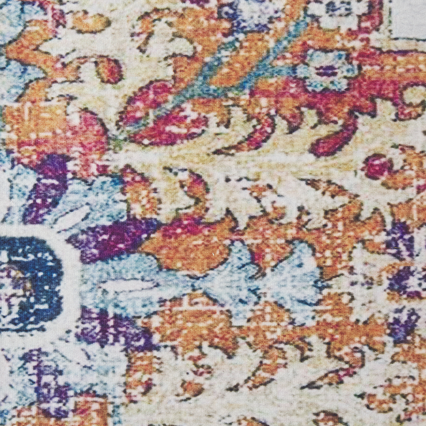 Teppich mehrfarbig orientalisches Muster 80 x 240 cm Kurzflor ENAYAM