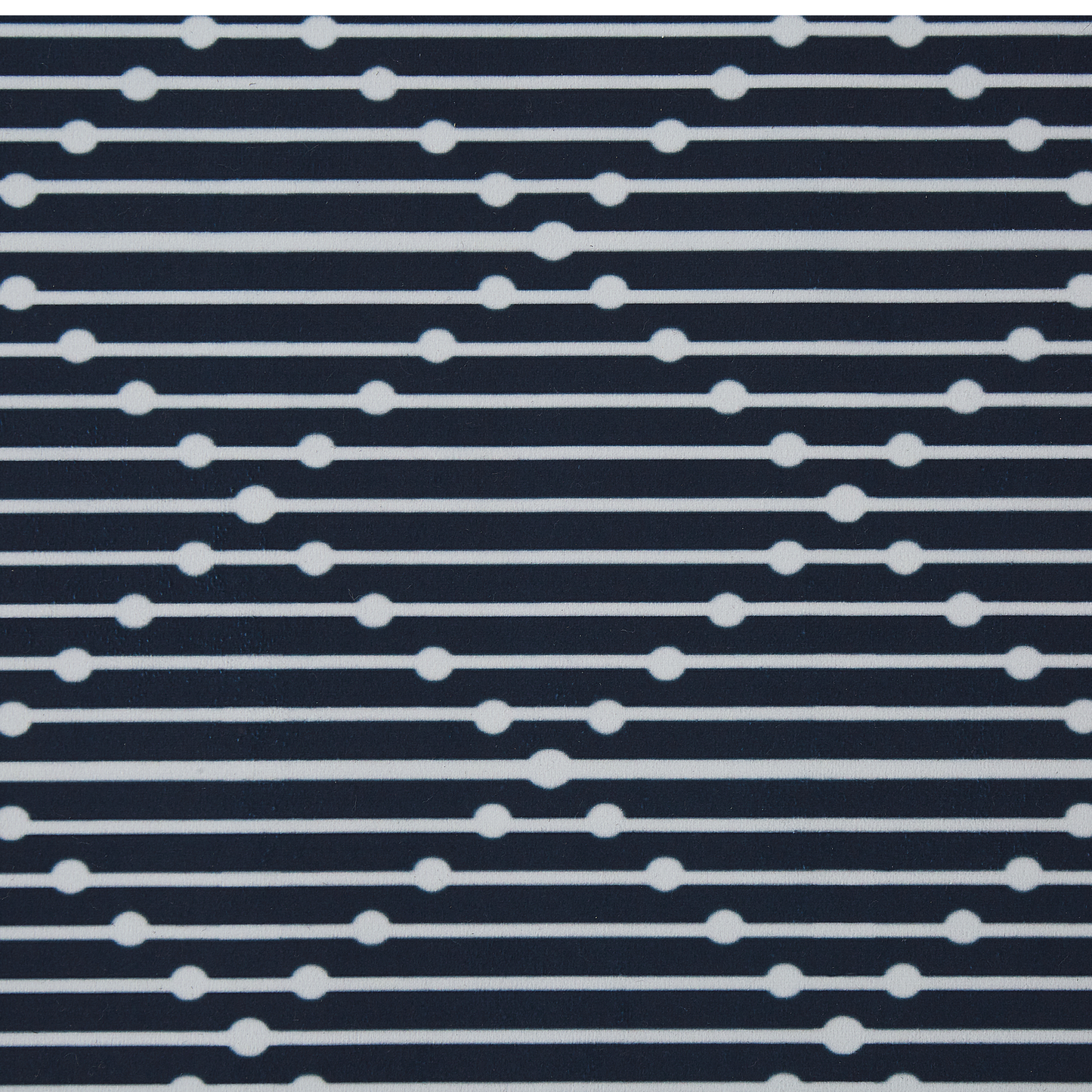Teppich marineblau 80 x 200 cm geometrisches Muster Kurzflor CHARVAD