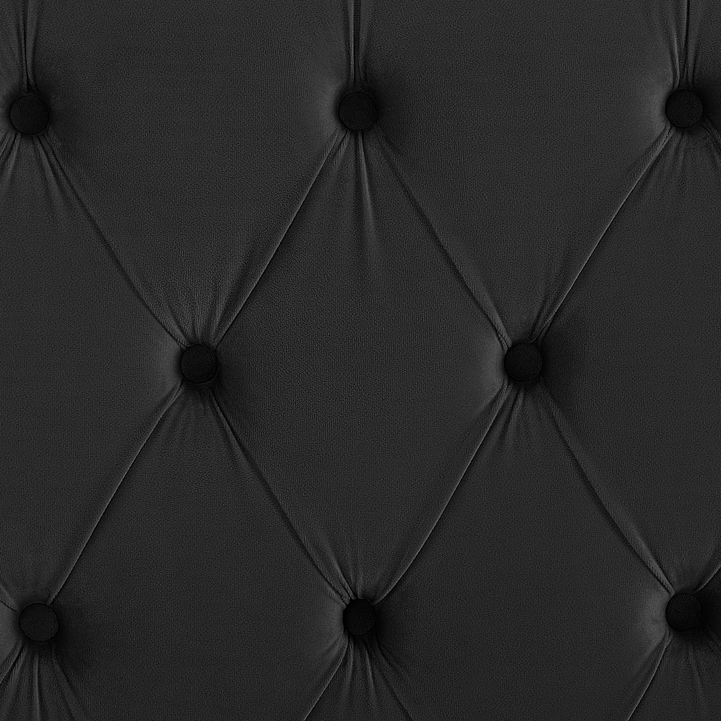 Bett mit Lattenrost Samtstoff LUBBON 180 x 200 cm Schwarz