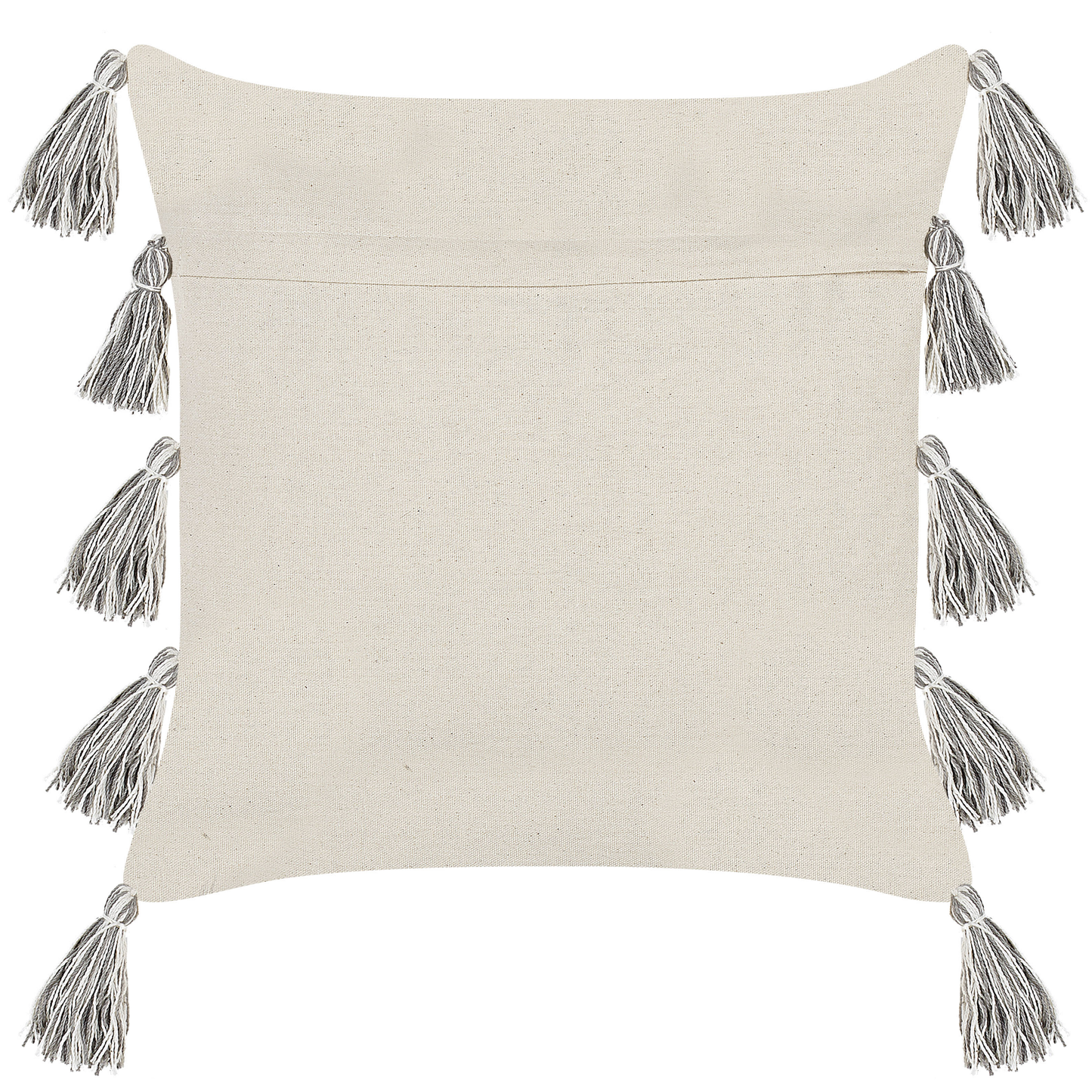 Dekokissen HELICONIA Baumwolle 45 x 45 cm Beige Streifenmuster
