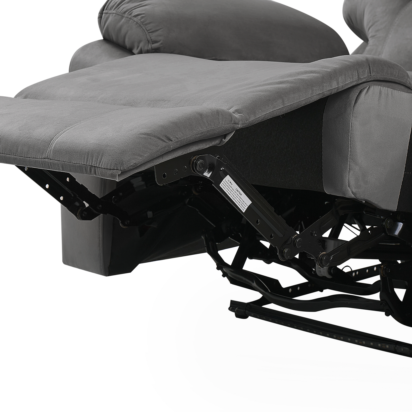 2-Sitzer Sofa Samtstoff dunkelgrau LED-Beleuchtung USB-Port elektrisch verstellbar BERGEN