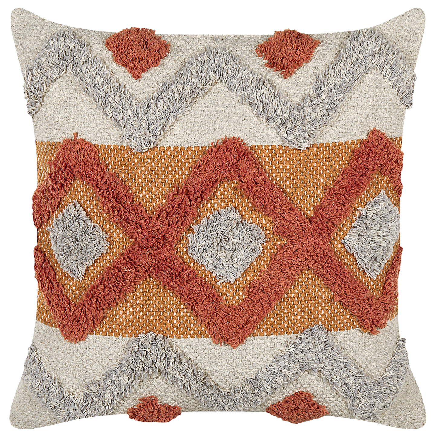 Dekokissen Getuftet Baumwolle Bunt BREVIFOLIA 45 x 45 cm