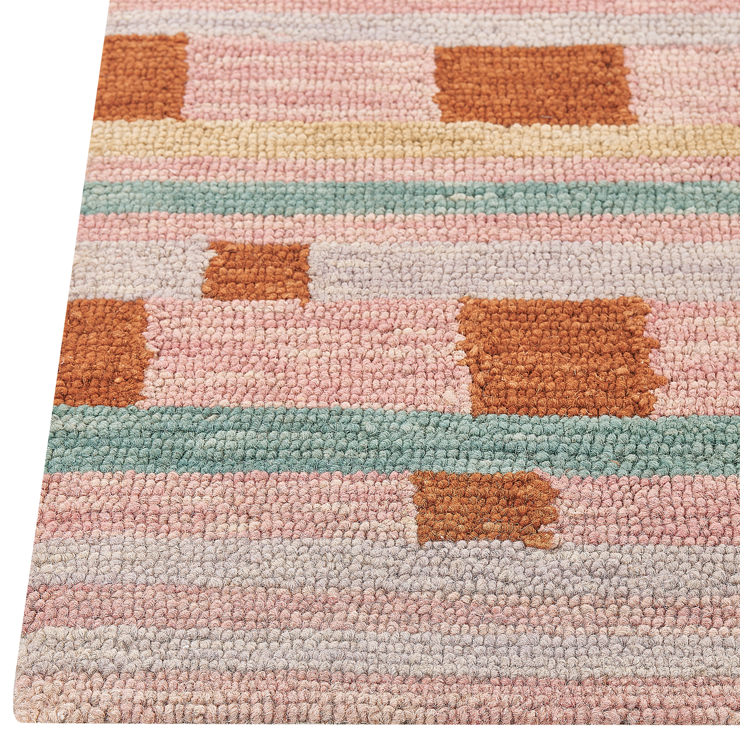 Teppich mehrfarbig geometrisches Muster 140 x 200 cm YOMRA