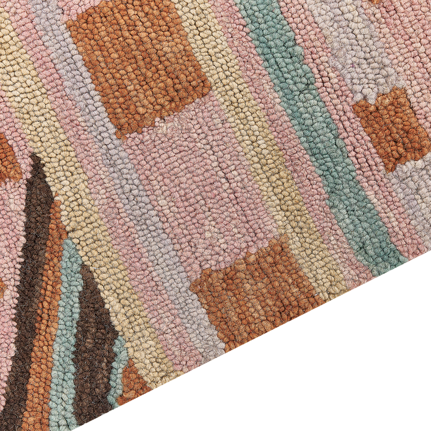 Teppich mehrfarbig geometrisches Muster 140 x 200 cm YOMRA
