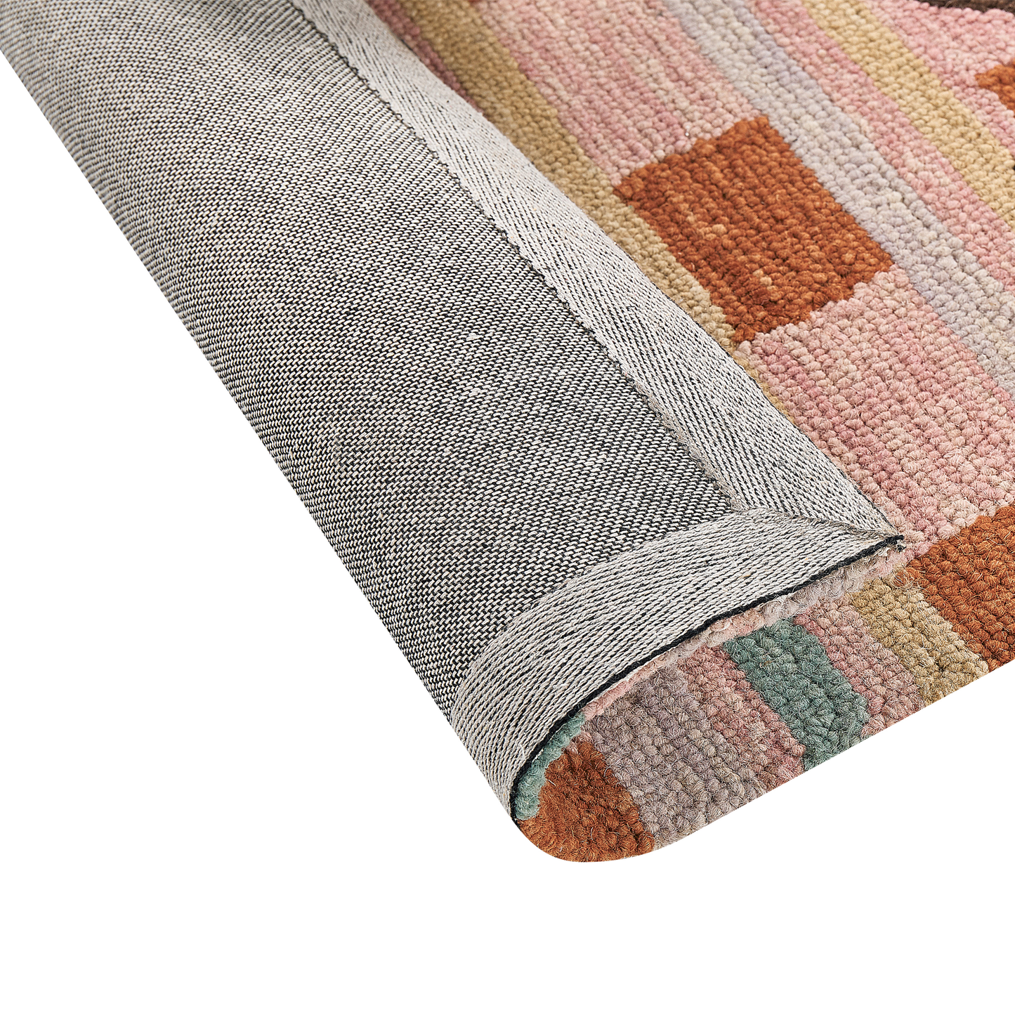 Teppich mehrfarbig geometrisches Muster 140 x 200 cm YOMRA
