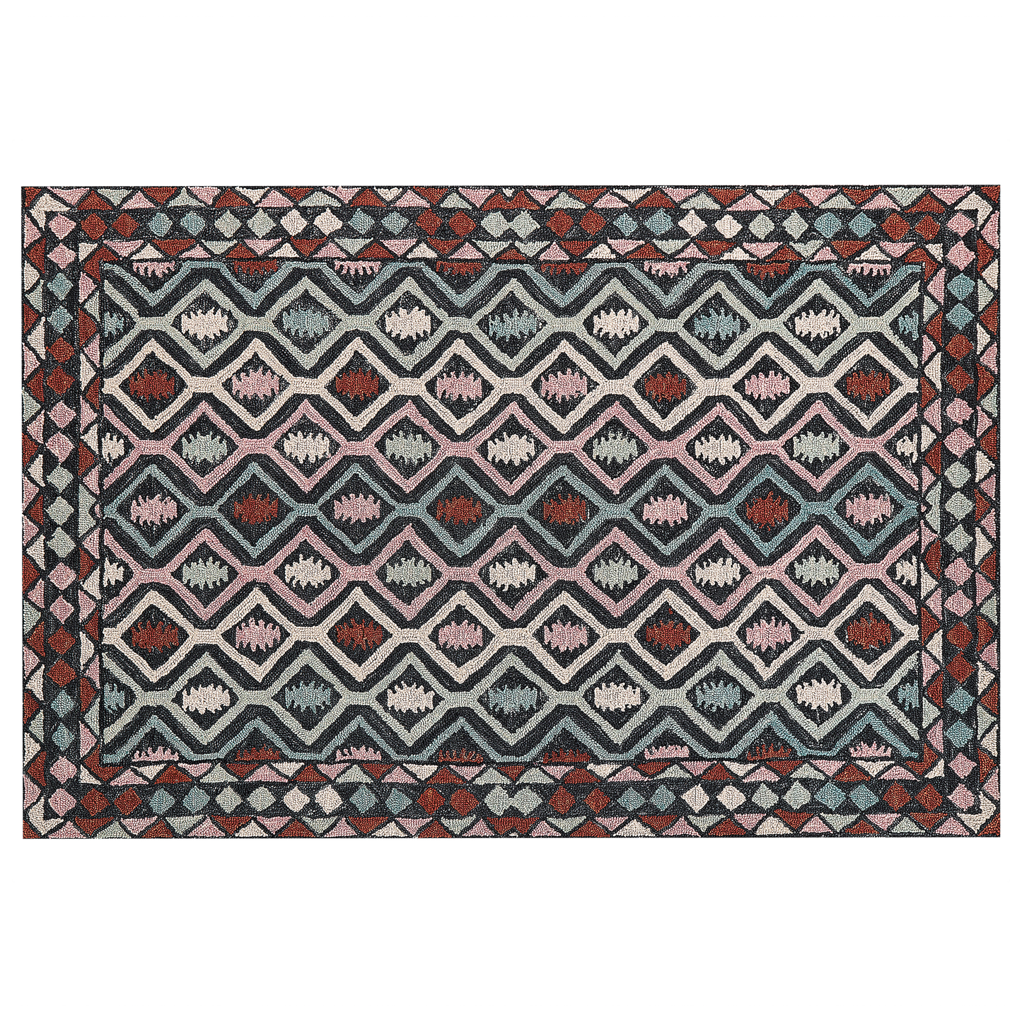 Teppich Wolle mehrfarbig 160 x 230 cm HAYMANA