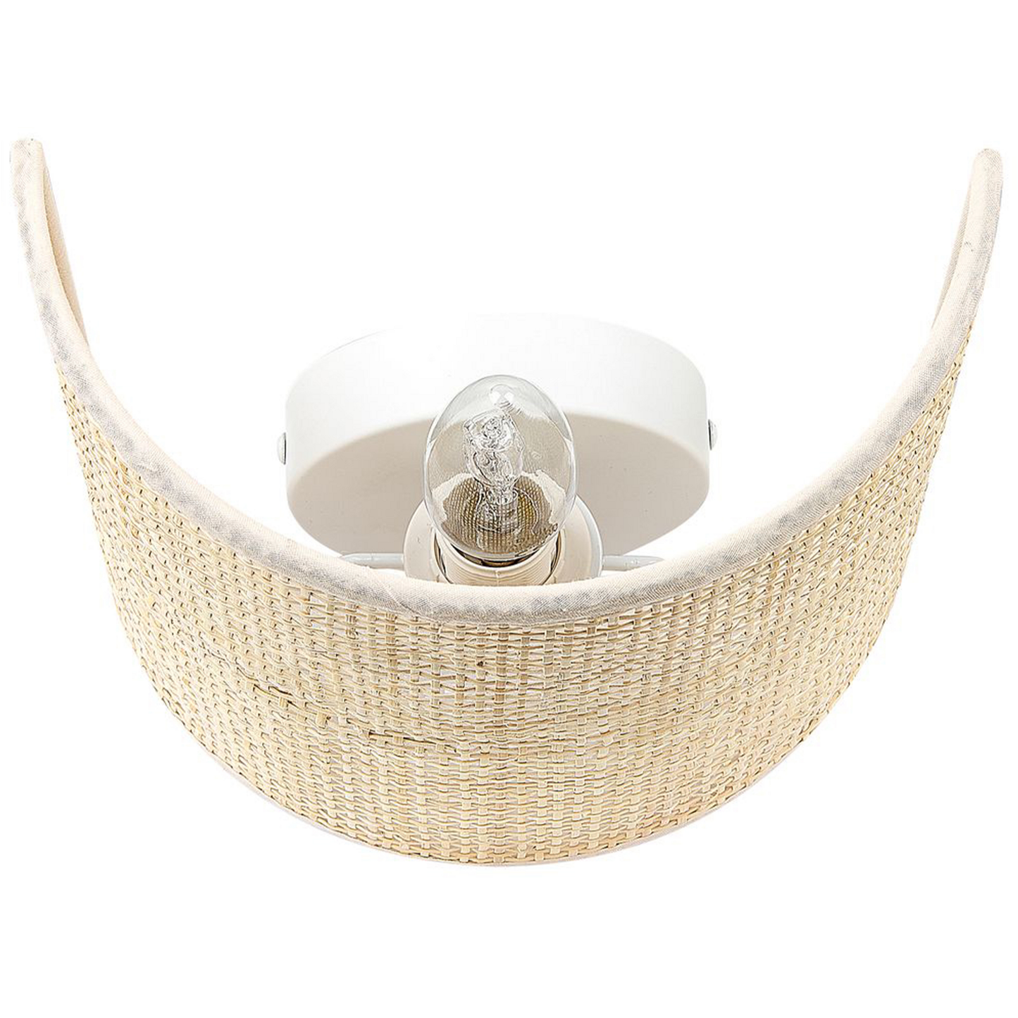 Wandlampe DEMITRIE Rattan Naturfarben