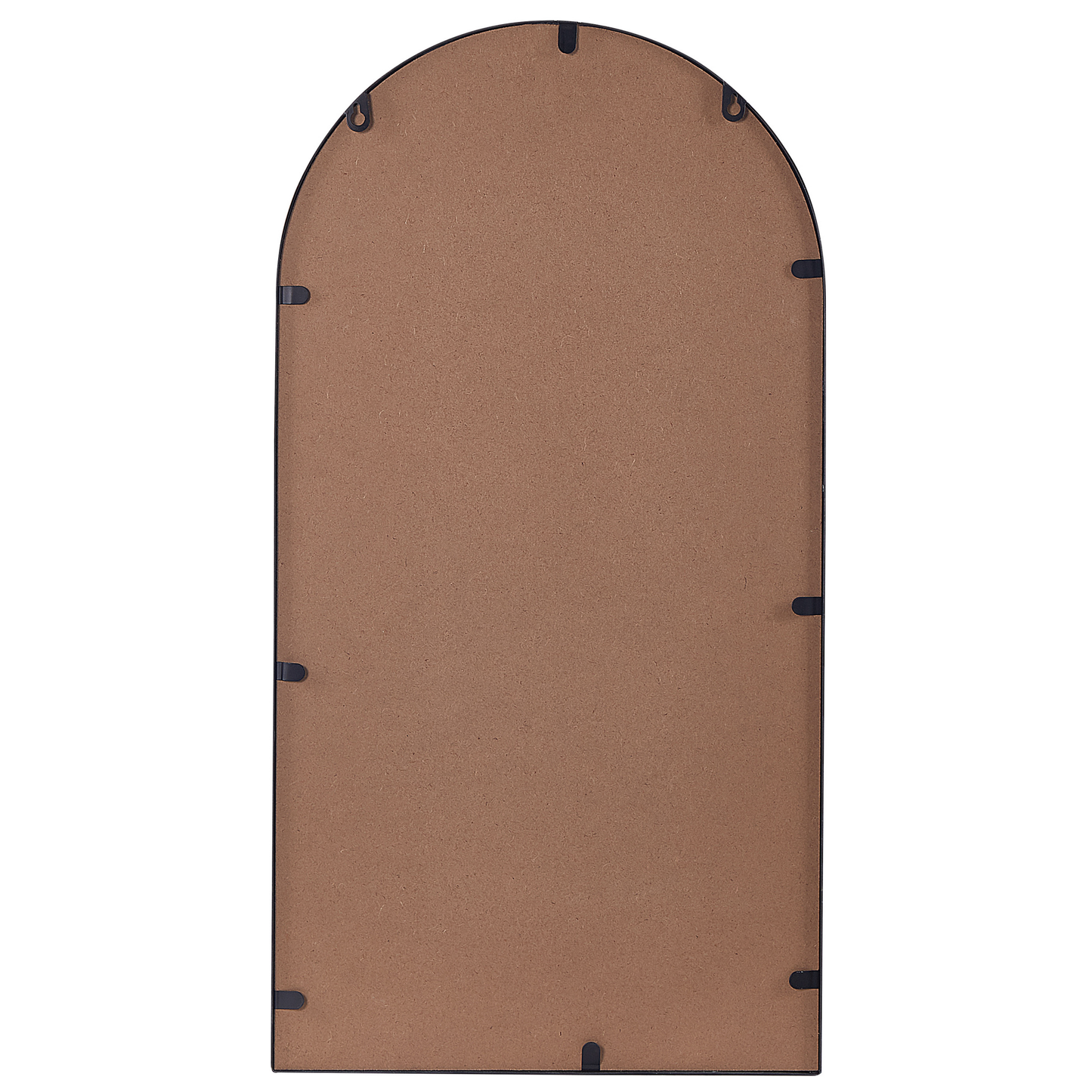 Wandspiegel mit Ablage DOMME 40 cm 67 cm Metall Schwarz