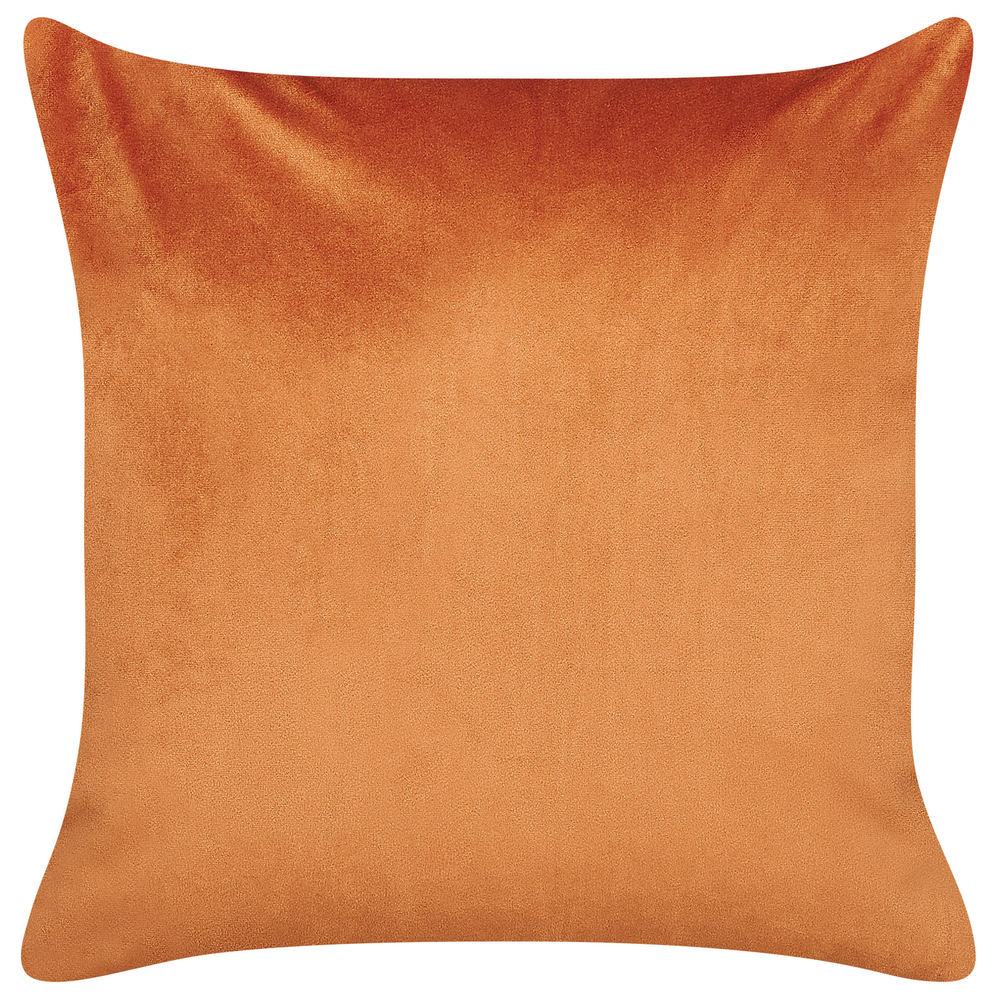 Dekokissen 2er Set TULIP Samtstoff 45 x 45 cm Orange Pflanzenmuster