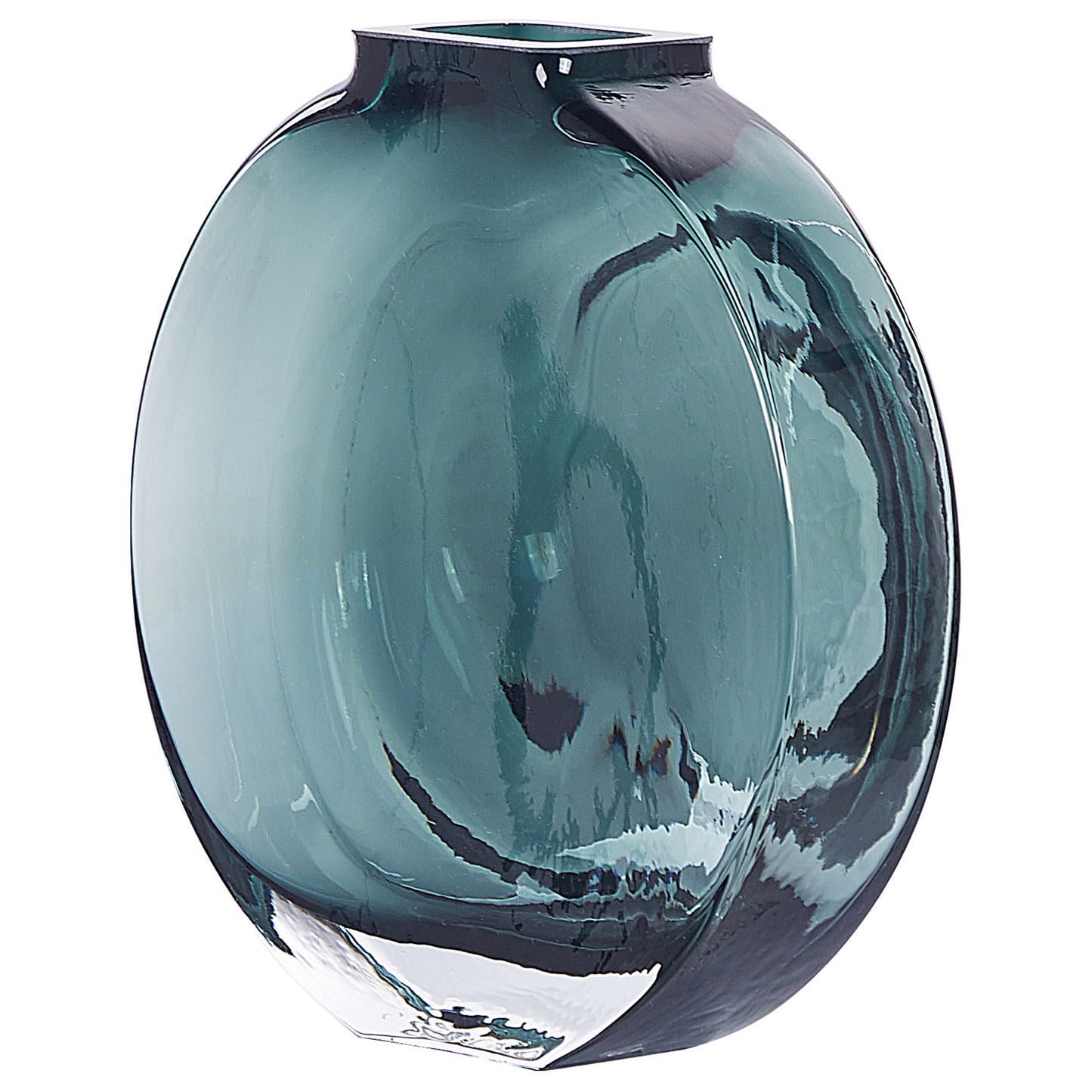 Blumenvase KAPELI Glas 15 cm Türkis