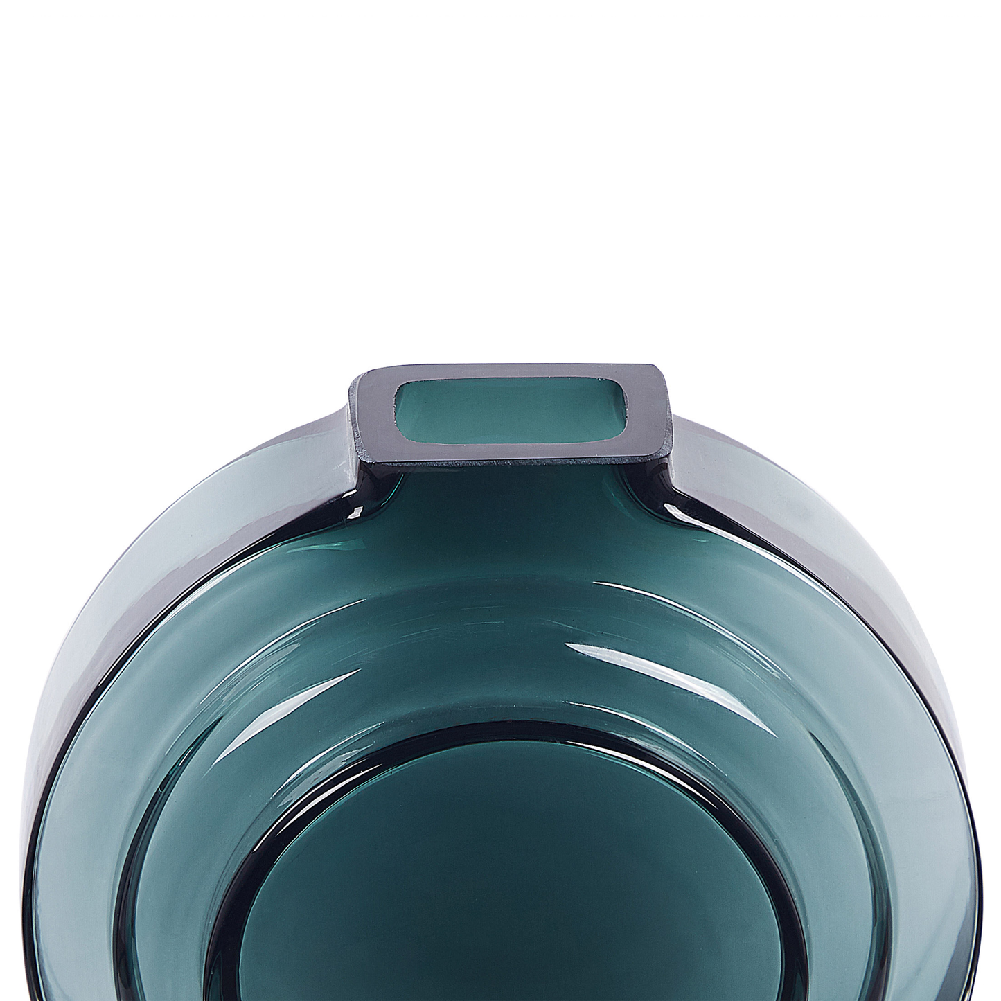 Blumenvase KAPELI Glas 15 cm Türkis