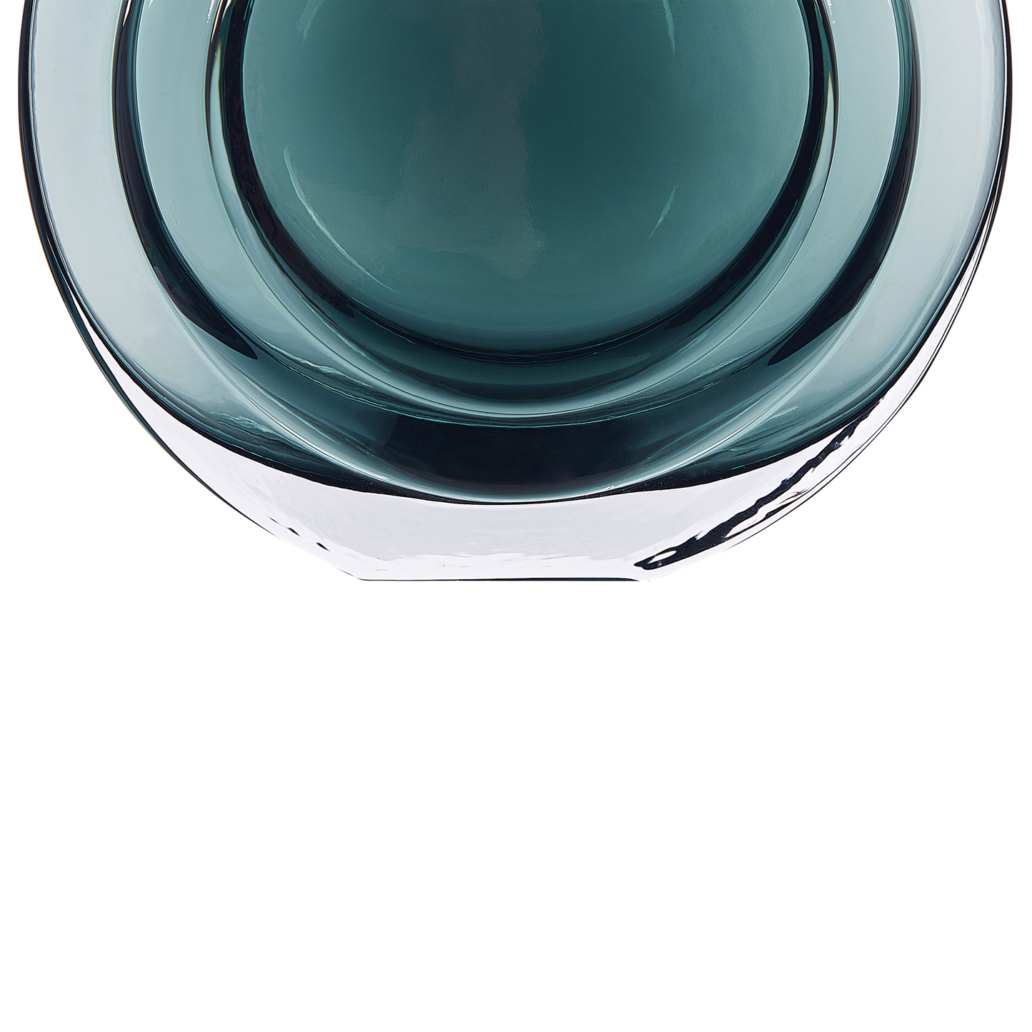 Blumenvase KAPELI Glas 15 cm Türkis