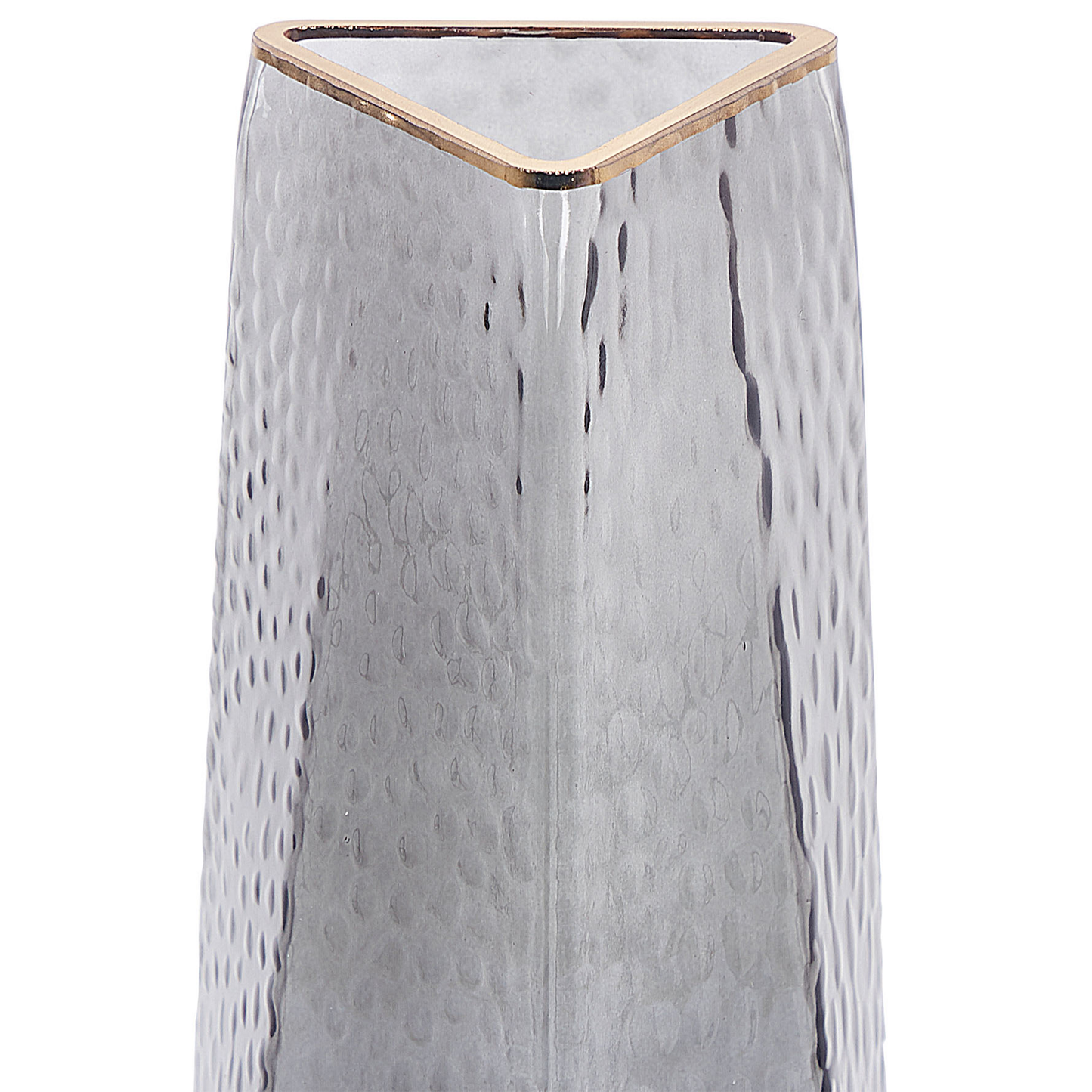 Blumenvase LILAIA Glas 27 cm Grau
