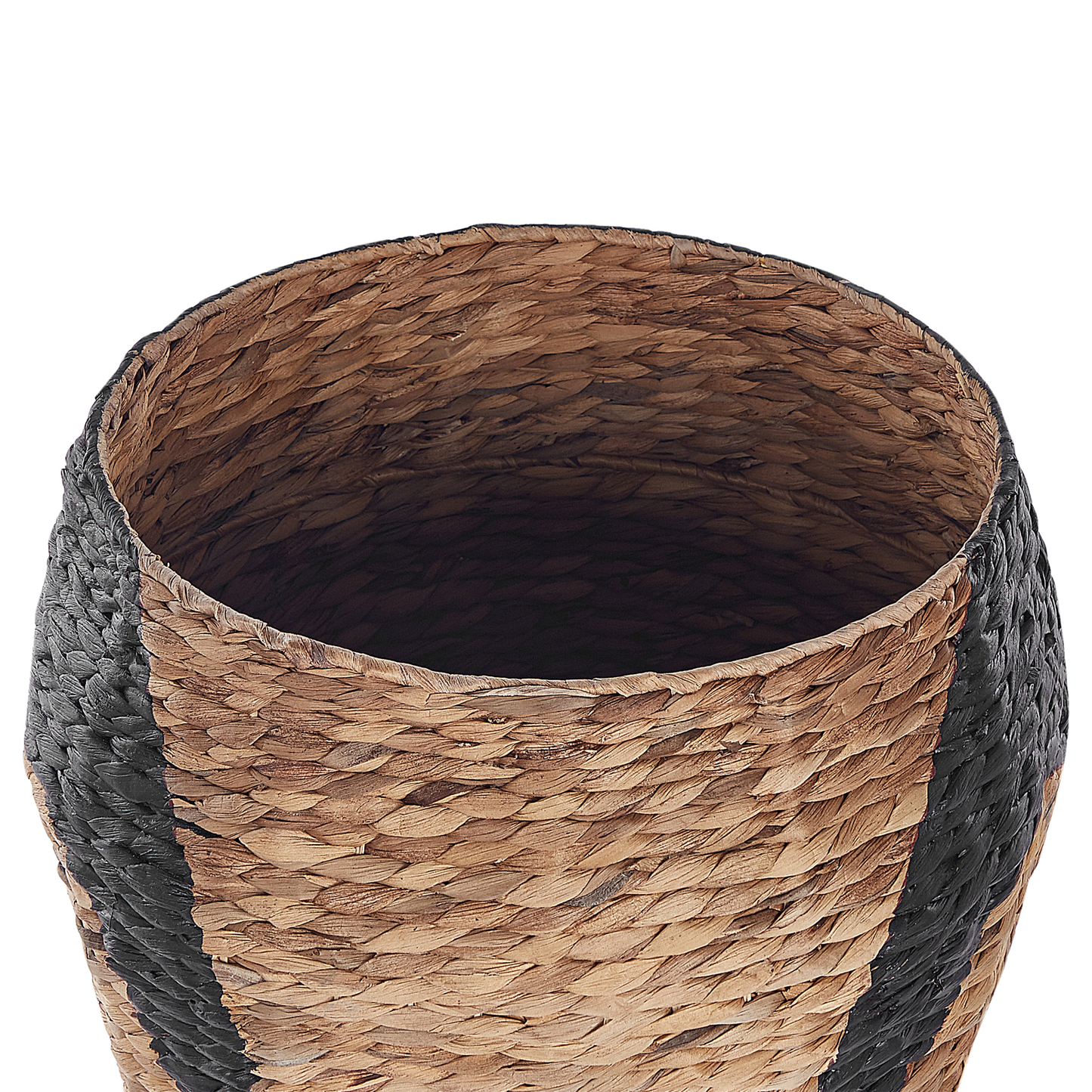 Aufbewahrungskorb mit Deckel Wasserhyazinthe naturfarben Pinguinform 68 cm HADZABE