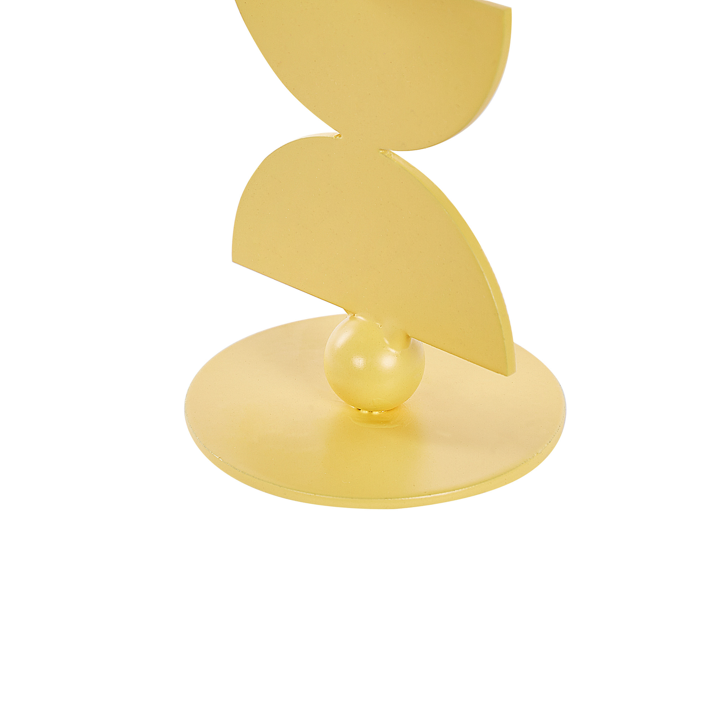 Kerzenständer DAPHNI Metall 13 cm Gelb