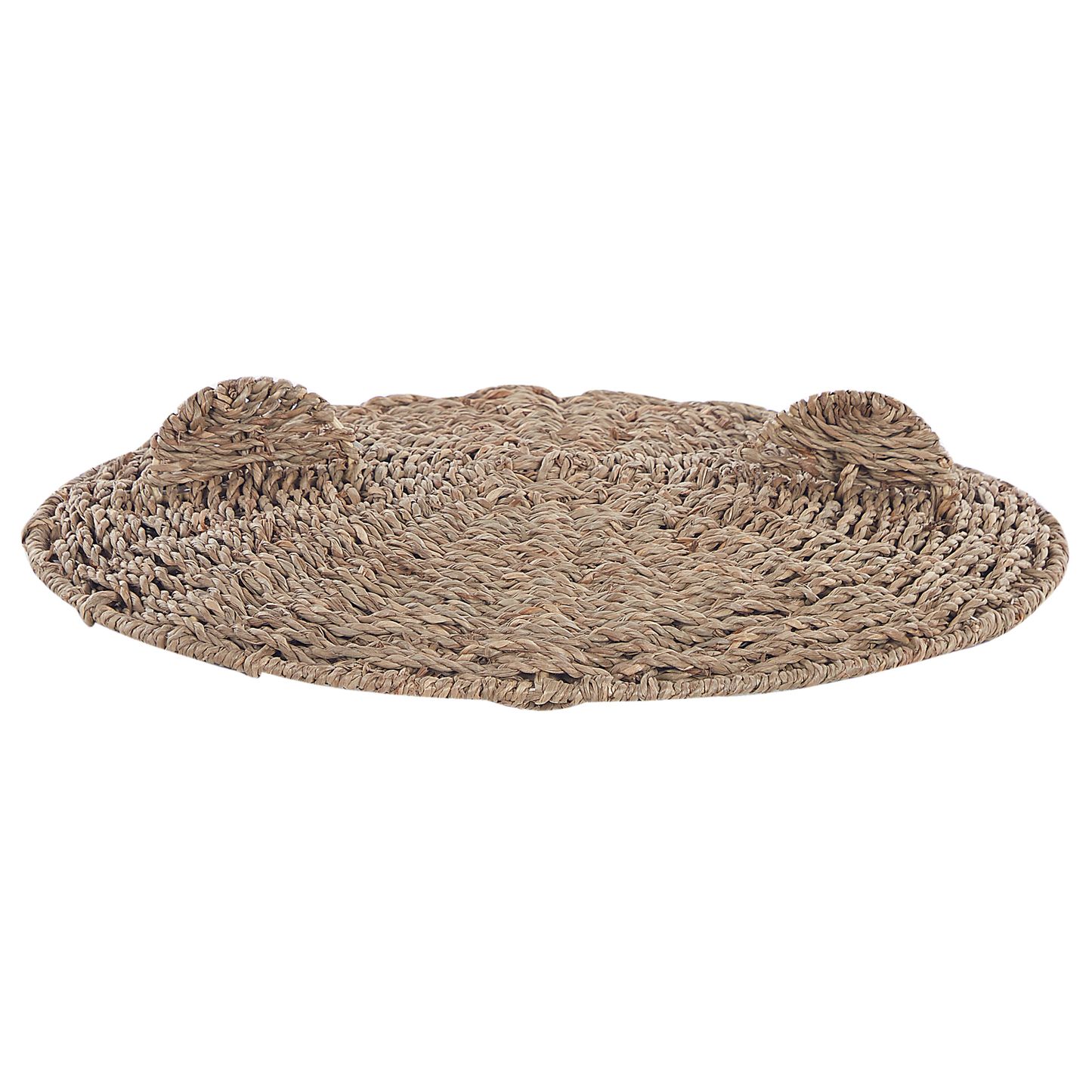 Aufbewahrungskorb mit Deckel Seegras naturfarben Bärenform 68 cm FULAN