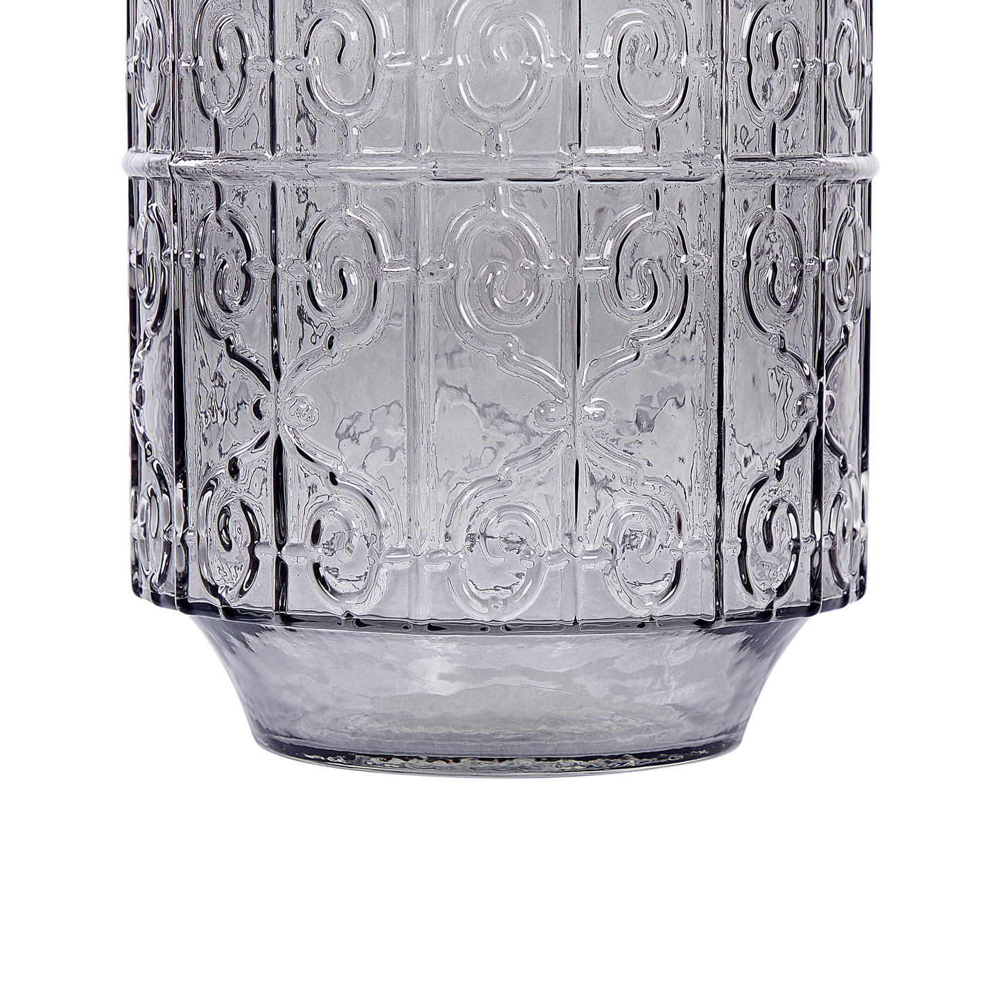 Blumenvase DIKELLA Glas 33 cm Grau