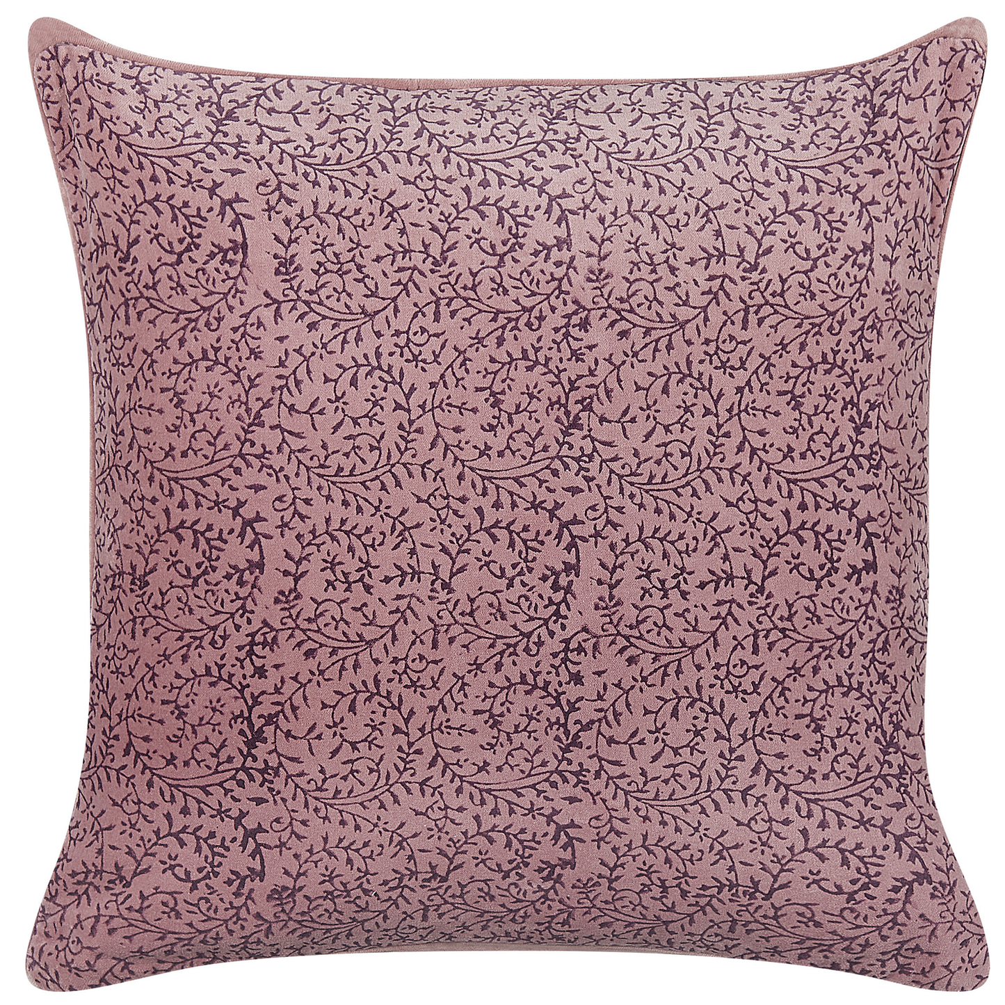 Dekokissen 2er Set ROMNEYA Samtstoff 45 x 45 cm Rosa Blumenmuster
