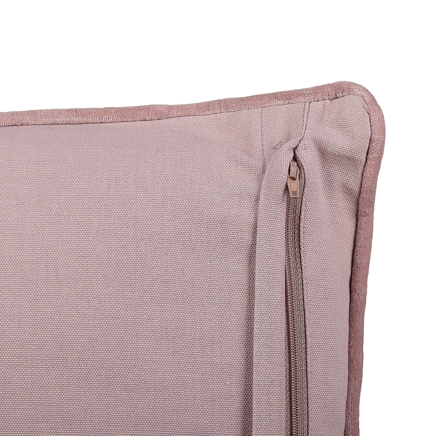 Dekokissen 2er Set ROMNEYA Samtstoff 45 x 45 cm Rosa Blumenmuster
