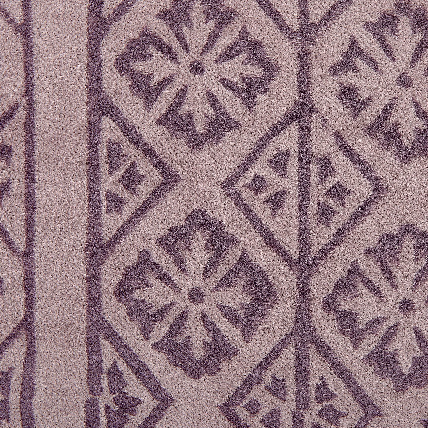 Dekokissen SILYBUM Samtstoff 45 x 45 cm Rosa Geometrisches Muster
