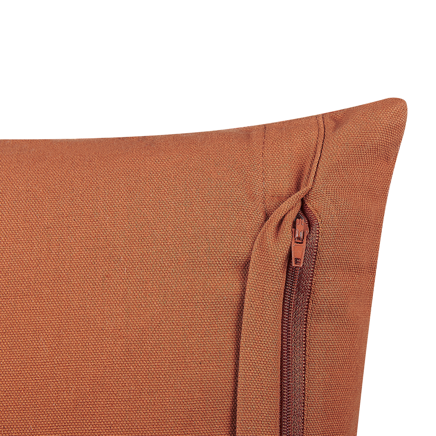 Dekokissen ORLAYA Baumwolle 55 x 35 cm Orange Geometrisches Muster
