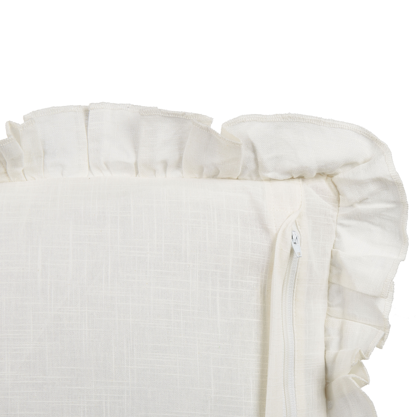 Kissen 2er Set Cremeweiss PIERIS 45 x 45 cm