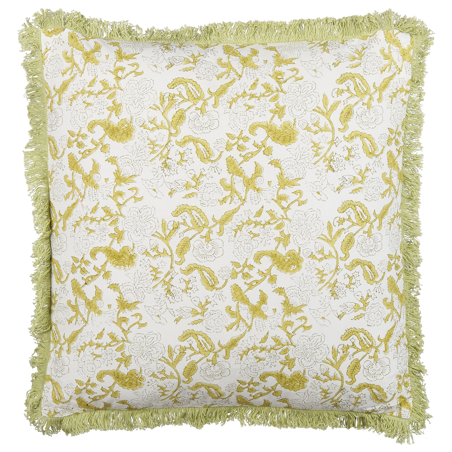 Dekokissen 2er Set FILIX Baumwolle 45 x 45 cm Grün Blumenmuster
