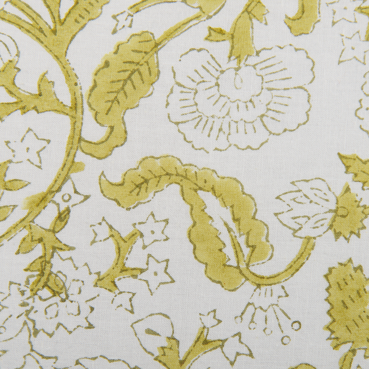 Dekokissen FILIX Baumwolle 45 x 45 cm Grün Blumenmuster