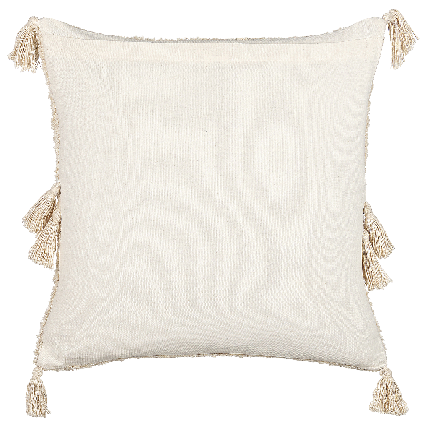 Dekokissen AVIUM Baumwolle 45 x 45 cm Hellbeige Geometrisches Muster