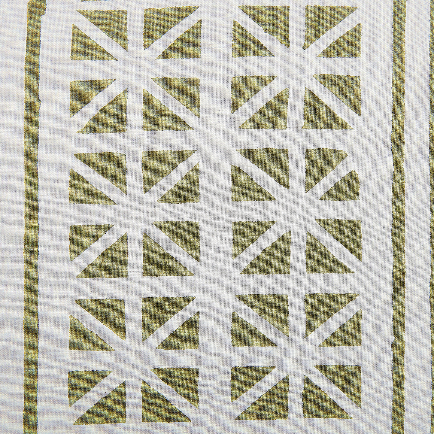 Dekokissen SYRINGA Baumwolle 45 x 45 cm Grün Geometrisches Muster