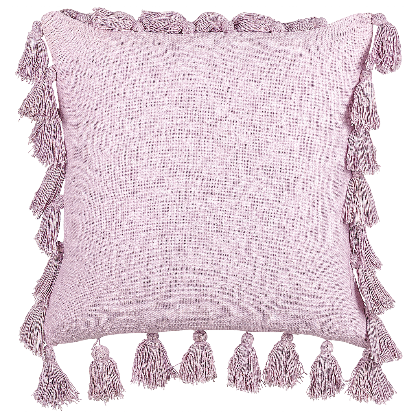 Dekokissen 2er Set LYNCHIS Baumwolle 45 x 45 cm Rosa Ohne Muster