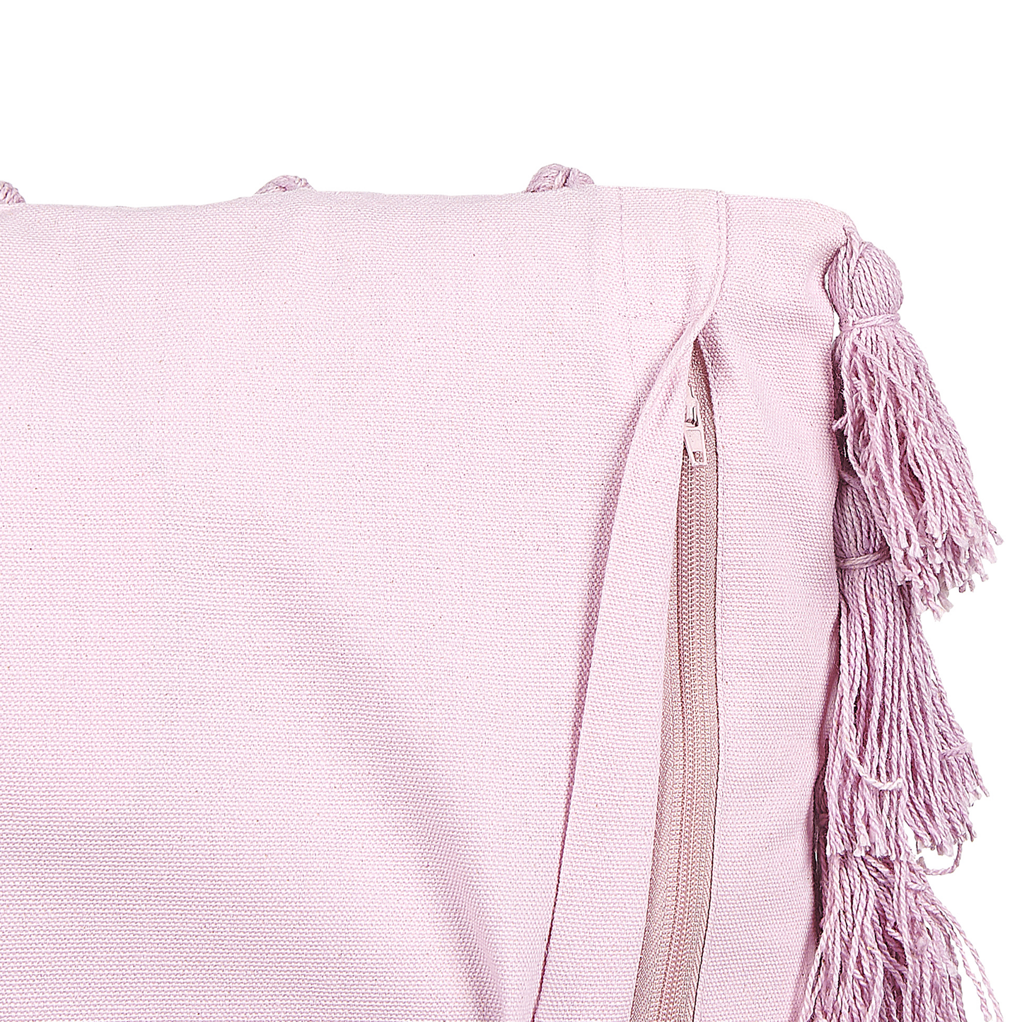 Dekokissen 2er Set LYNCHIS Baumwolle 45 x 45 cm Rosa Ohne Muster