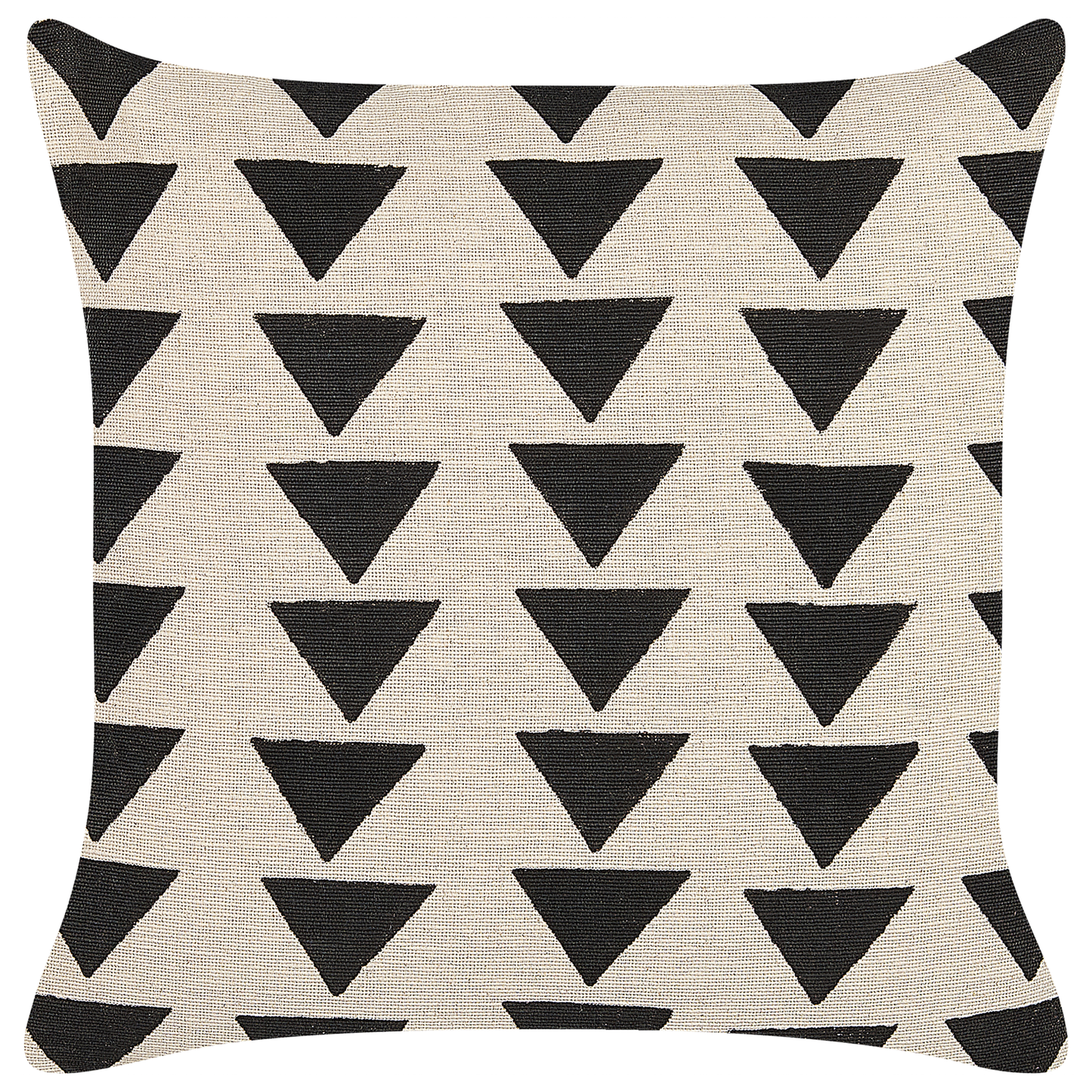 Dekokissen 2er Set CERCIS Baumwolle 45 x 45 cm Beige Geometrisches Muster
