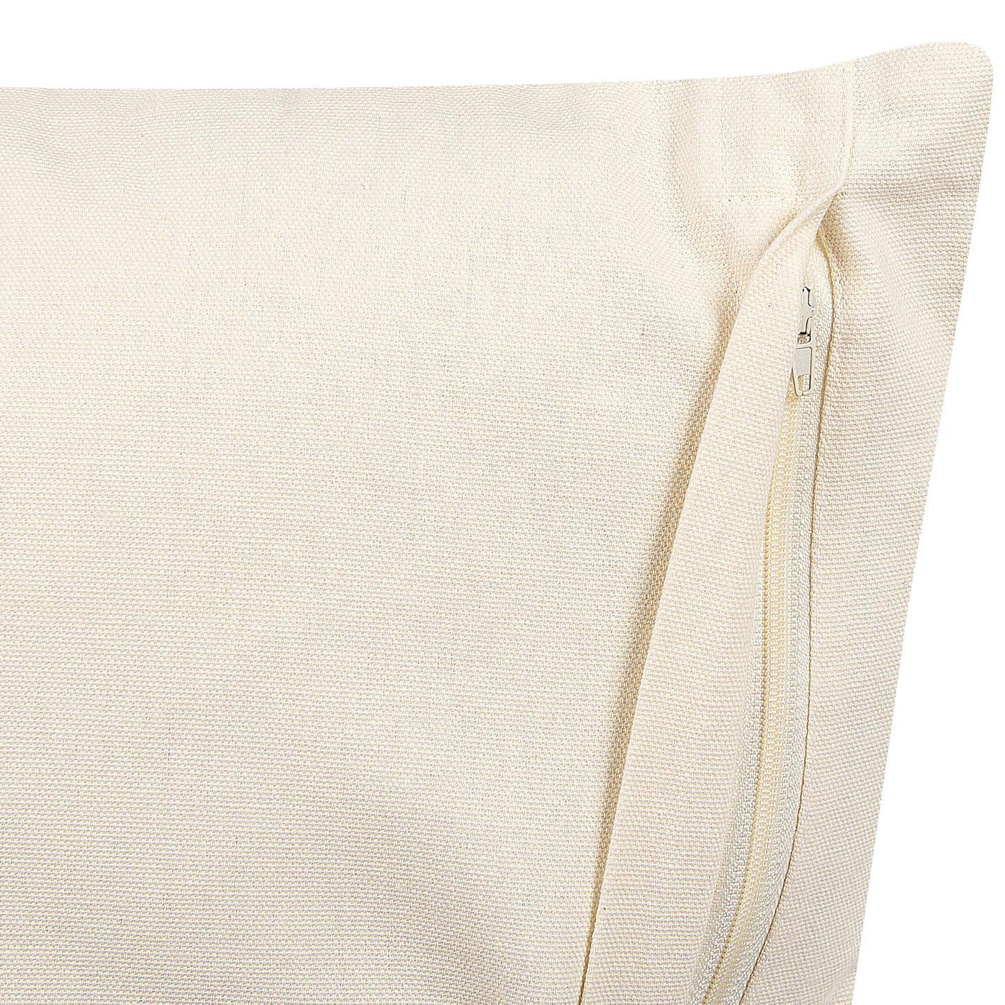 Dekokissen 2er Set MYRICA Baumwolle 45 x 45 cm Weiss Geometrisches Muster