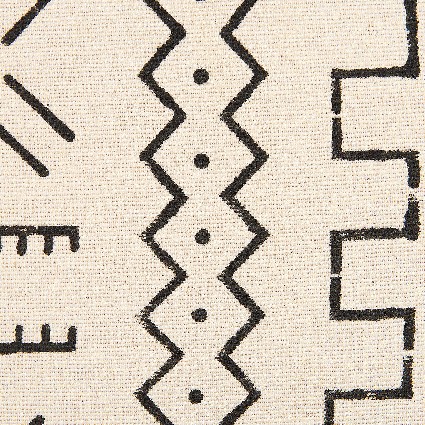Dekokissen 2er Set MYRICA Baumwolle 45 x 45 cm Weiss Geometrisches Muster
