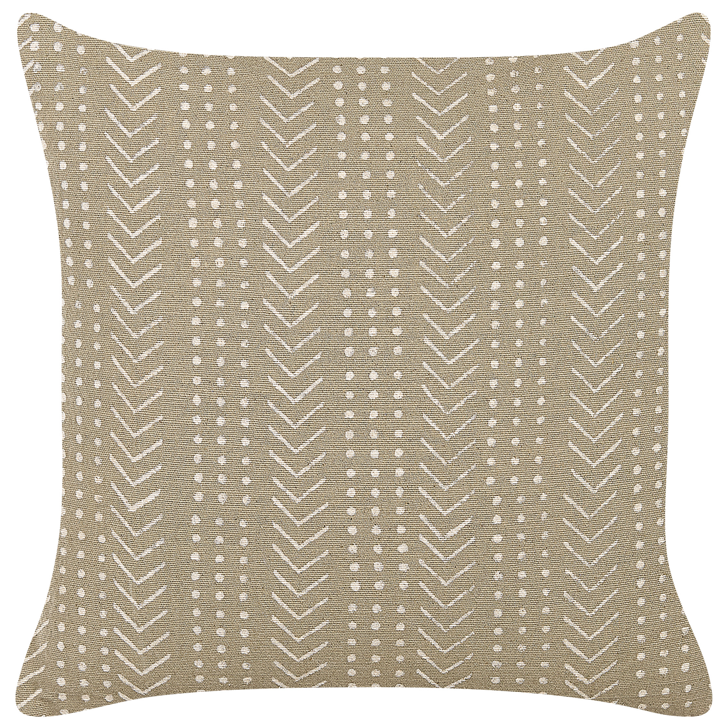 Dekokissen 2er Set SENECIO Baumwolle 45 x 45 cm Beige Geometrisches Muster