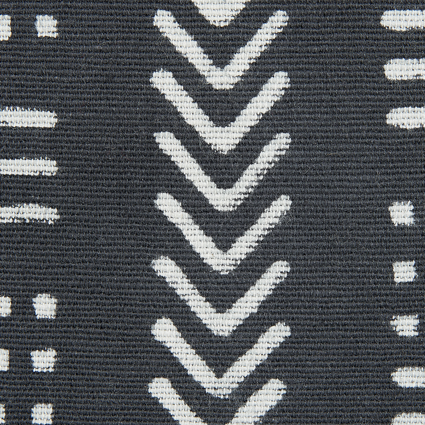 Dekokissen BENZOIN Baumwolle 45 x 45 cm Schwarz Geometrisches Muster