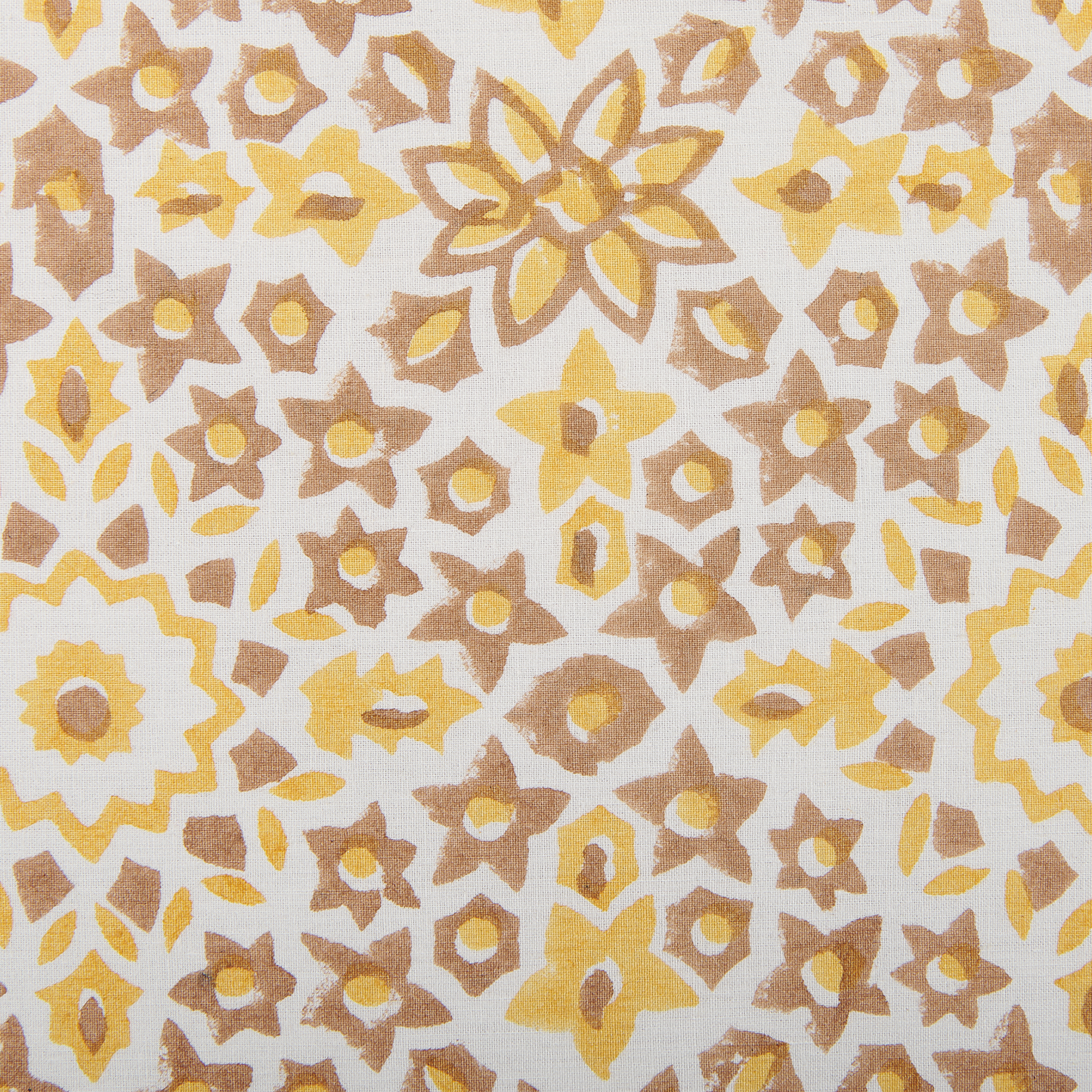 Dekokissen LYCROIS Baumwolle 45 x 45 cm Gelb Blumenmuster